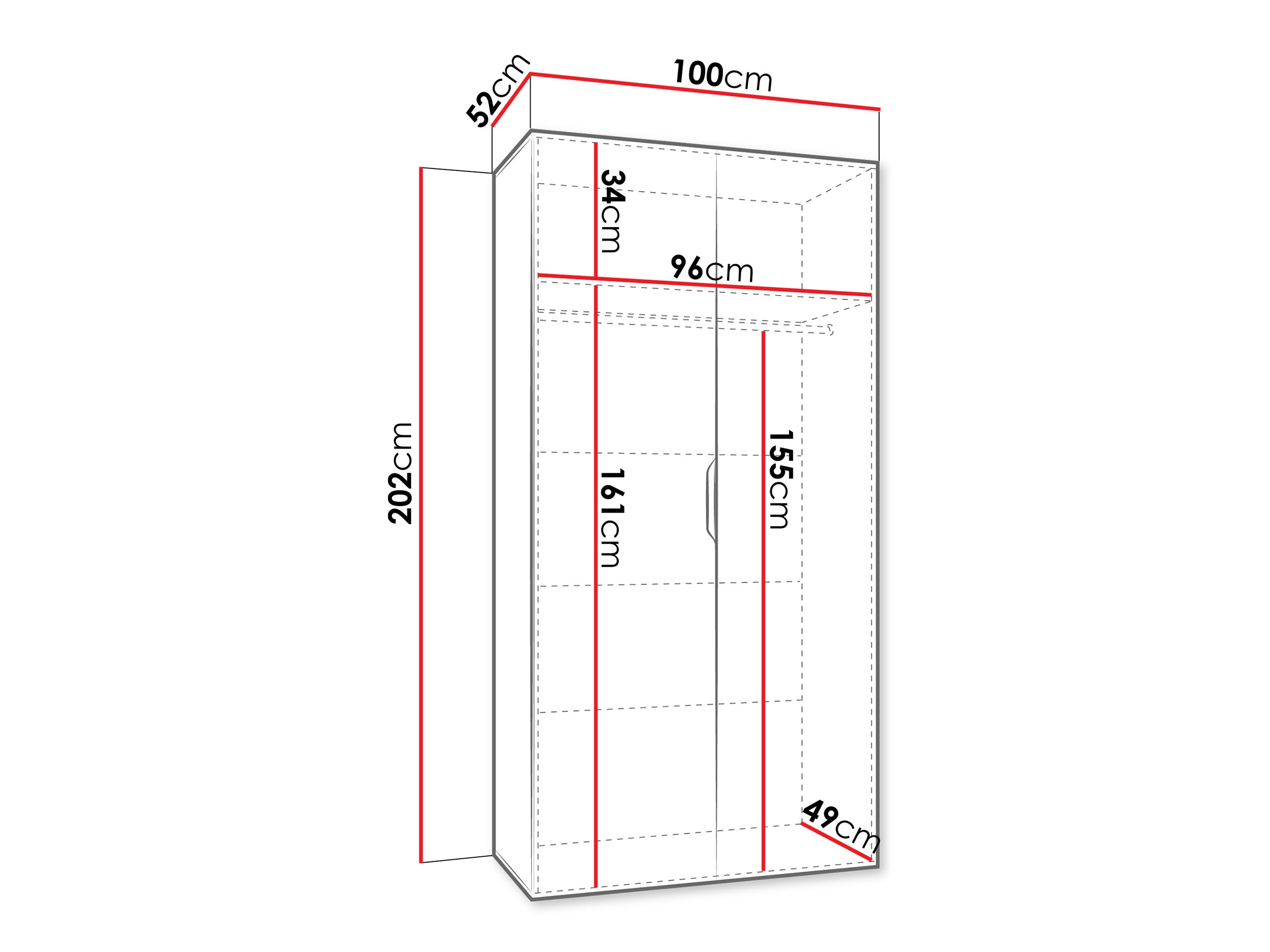 Kleiderschrank Hartford 603 (Kaschmir)