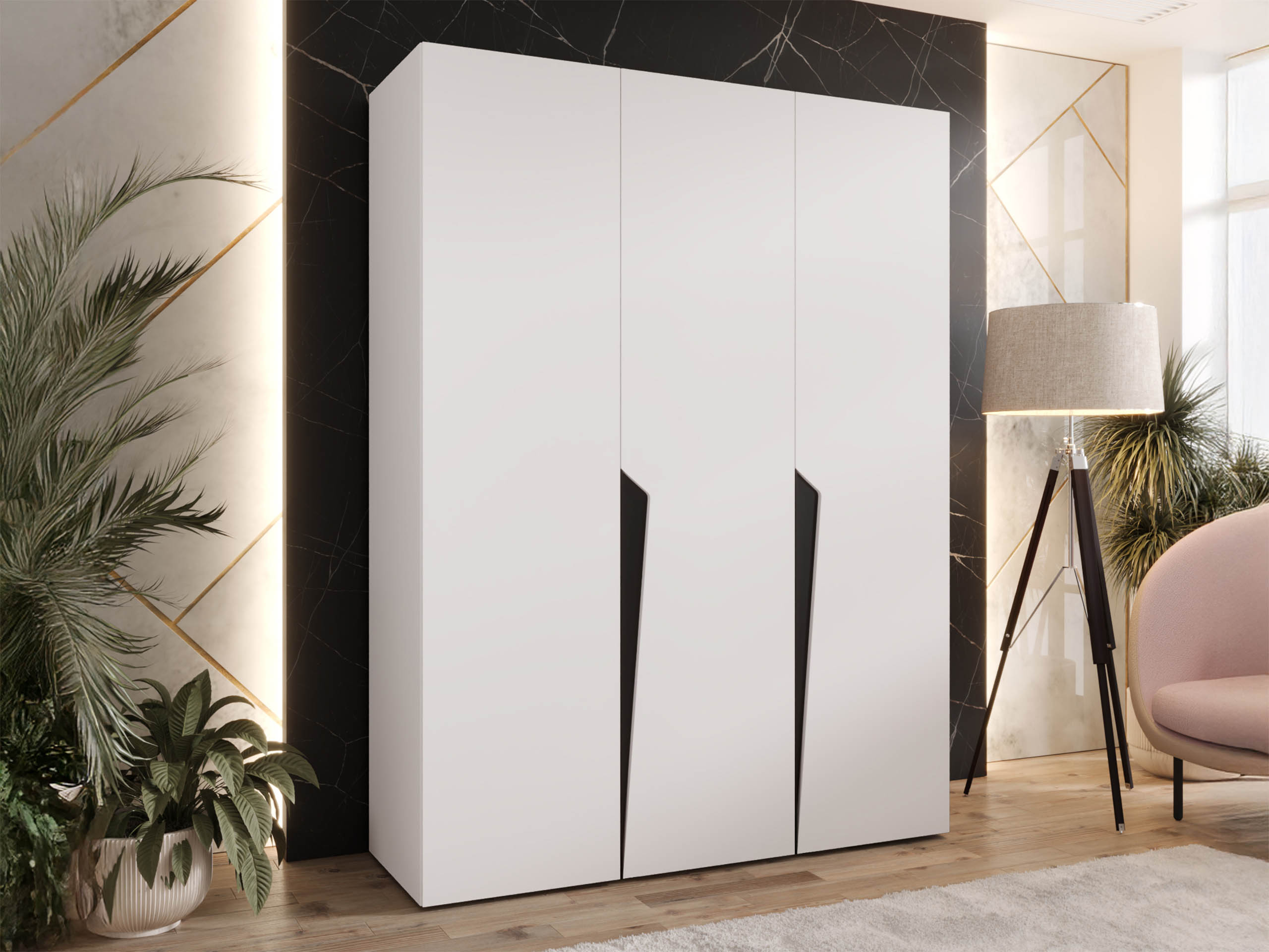 Kleiderschrank Hartford 604 (Weiss)