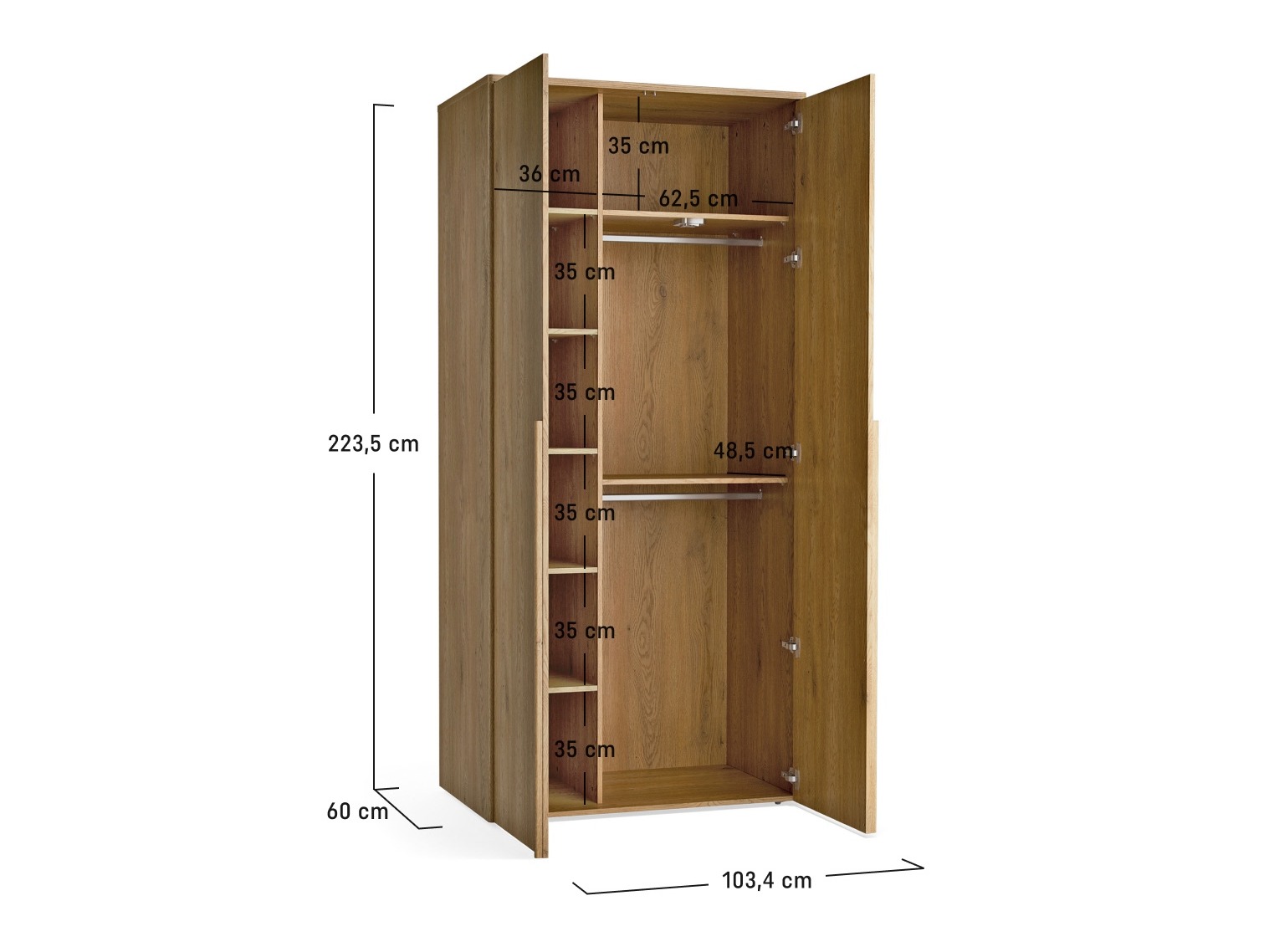 Kleiderschrank Ruvcamu 112