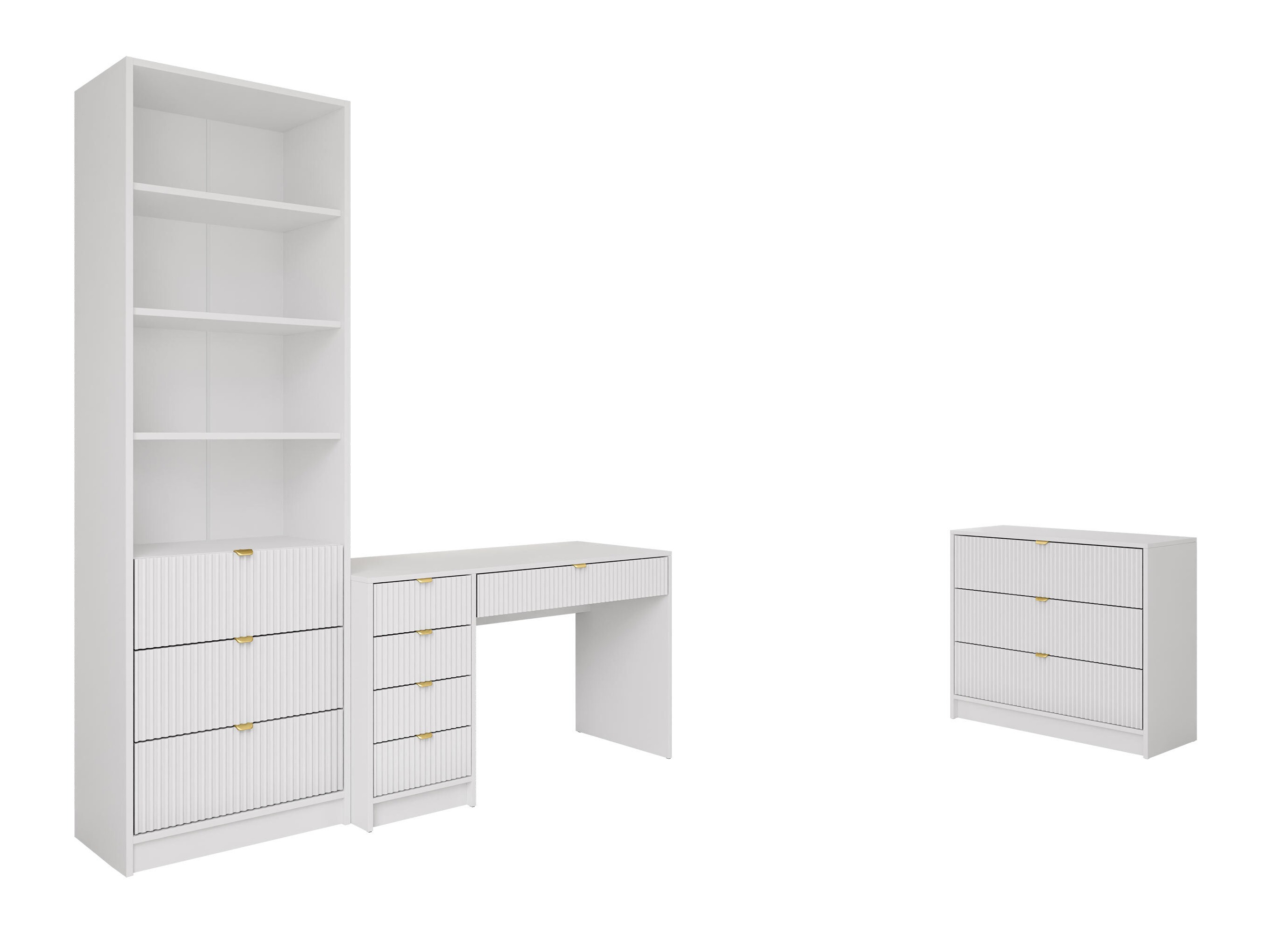 Büro-Set Comfivo Papilio V (Weiss)