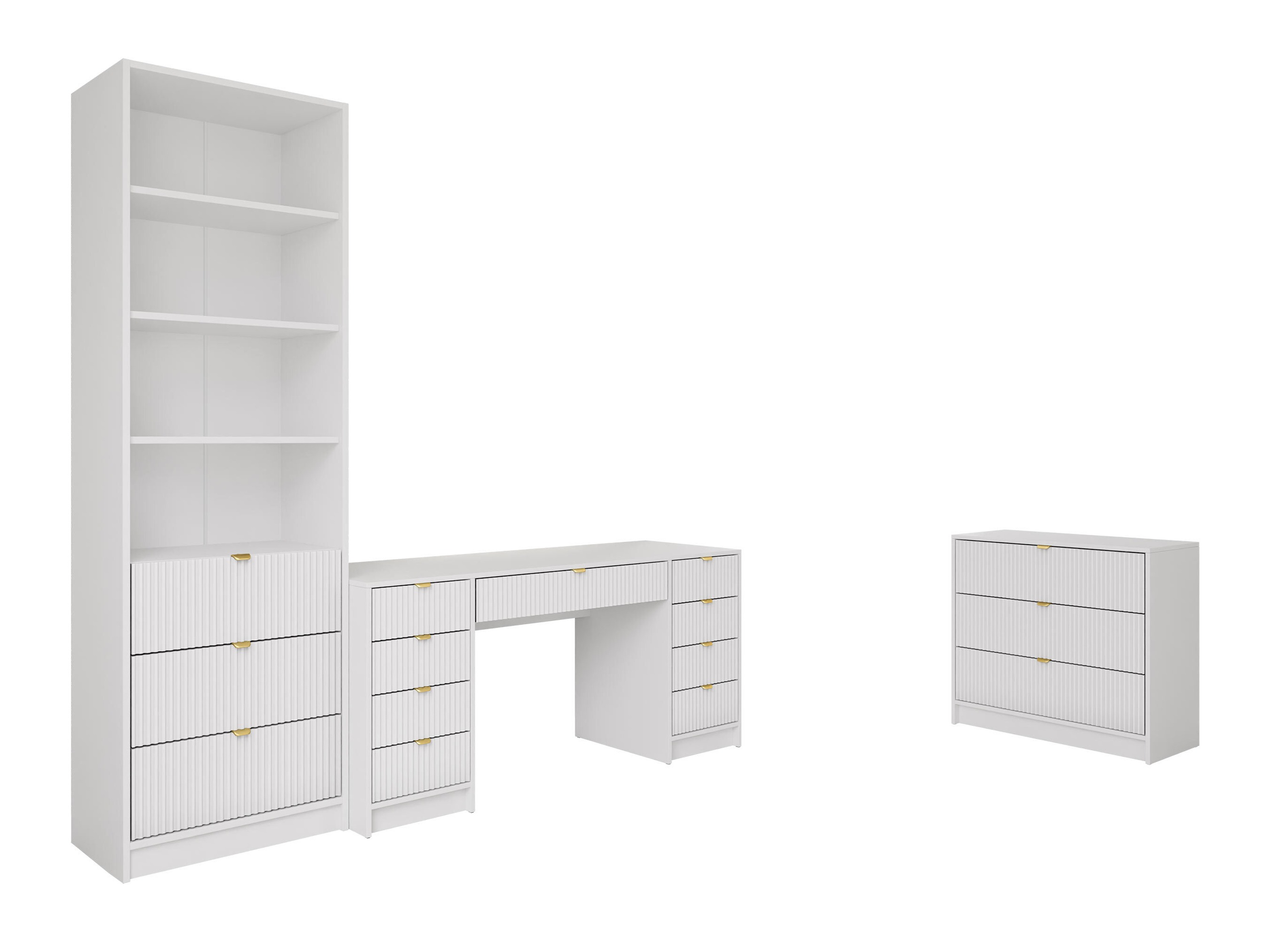 Büro-Set Comfivo Papilio VI (Weiss)