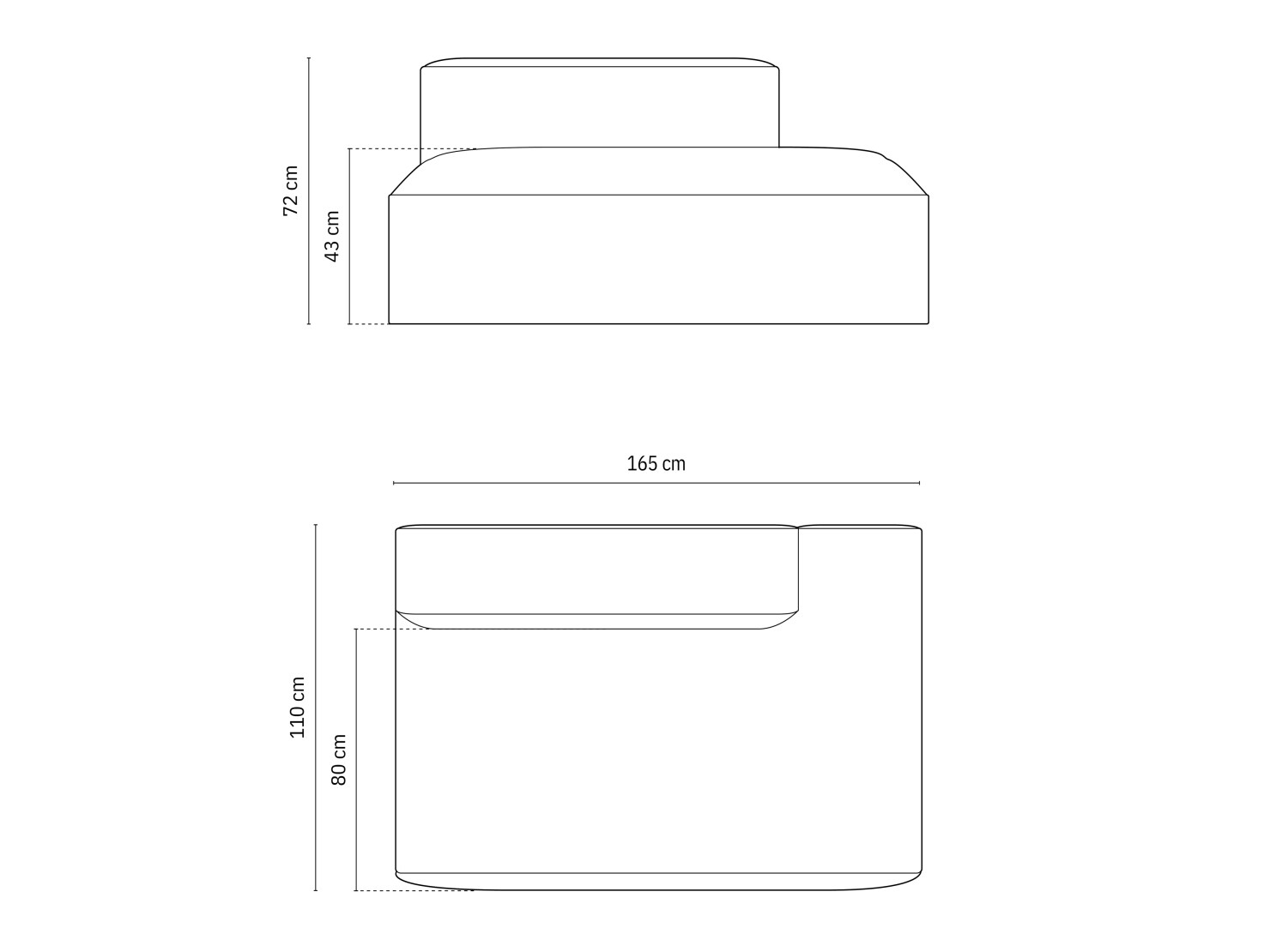 Chaiselongue Beckley F104 (Paris Cream)
