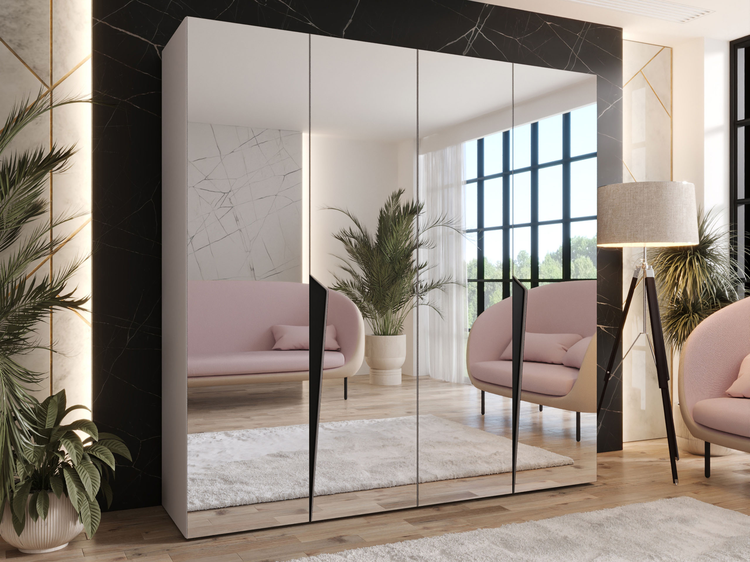 Kleiderschrank Hartford 615 (Kaschmir)