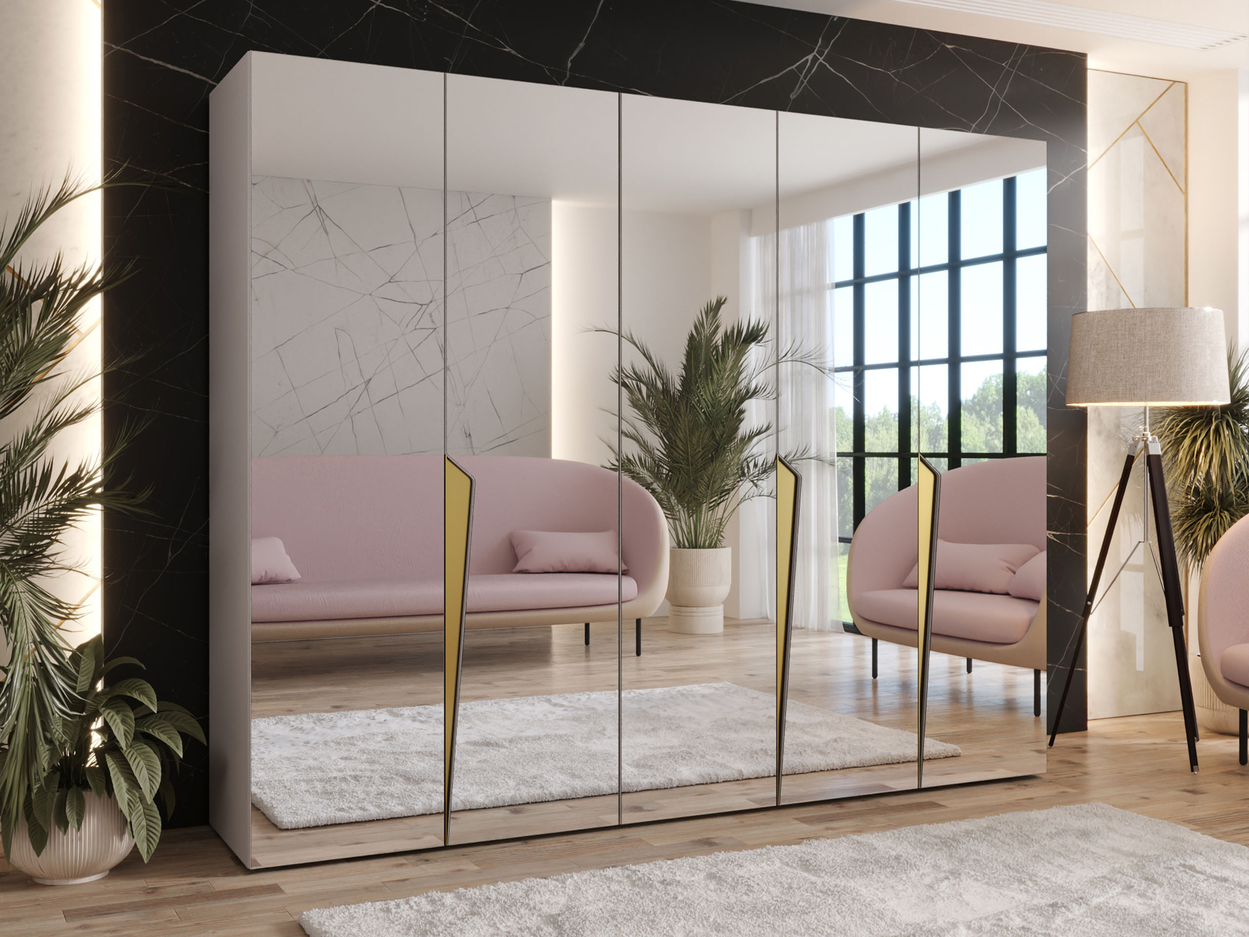 Kleiderschrank Hartford 616 (Kaschmir)