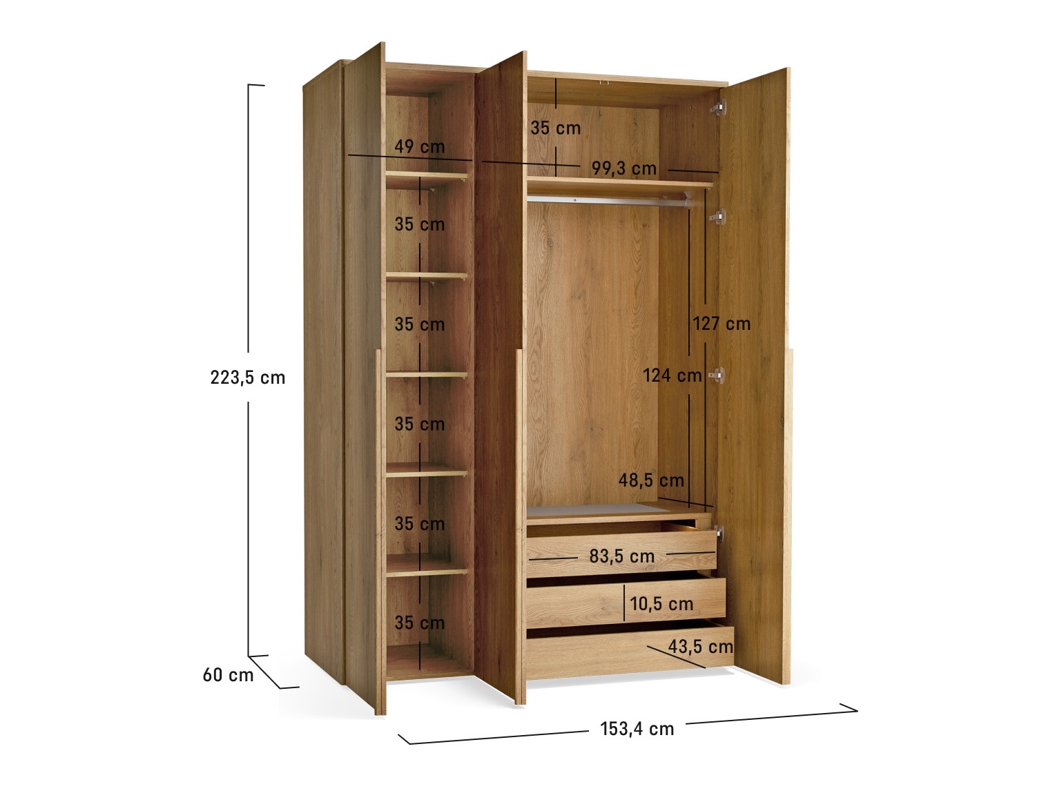 Kleiderschrank Ruvcamu 113