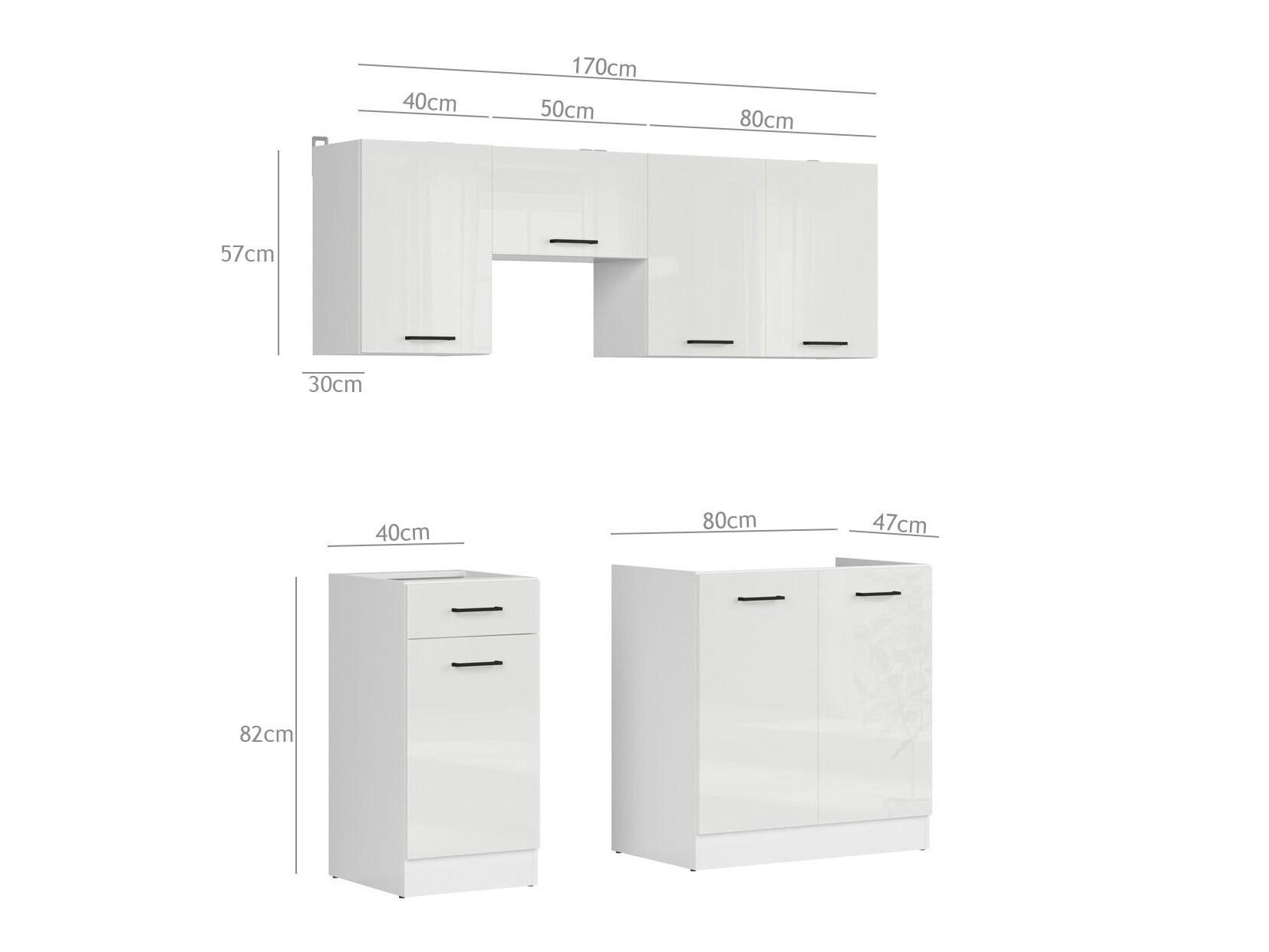 Modulares Küchenset Line White 116