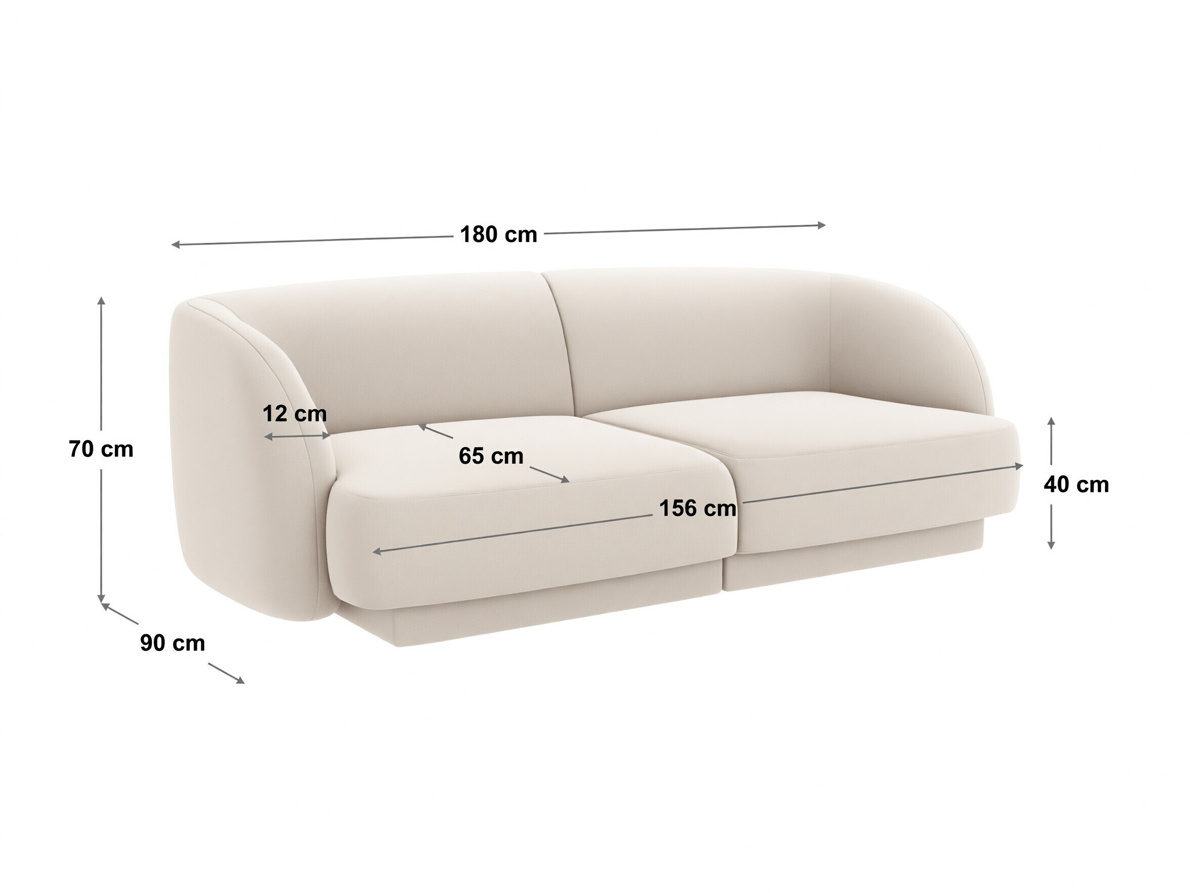 Modulares Sofa Tivlomi 100 (Eden 17)