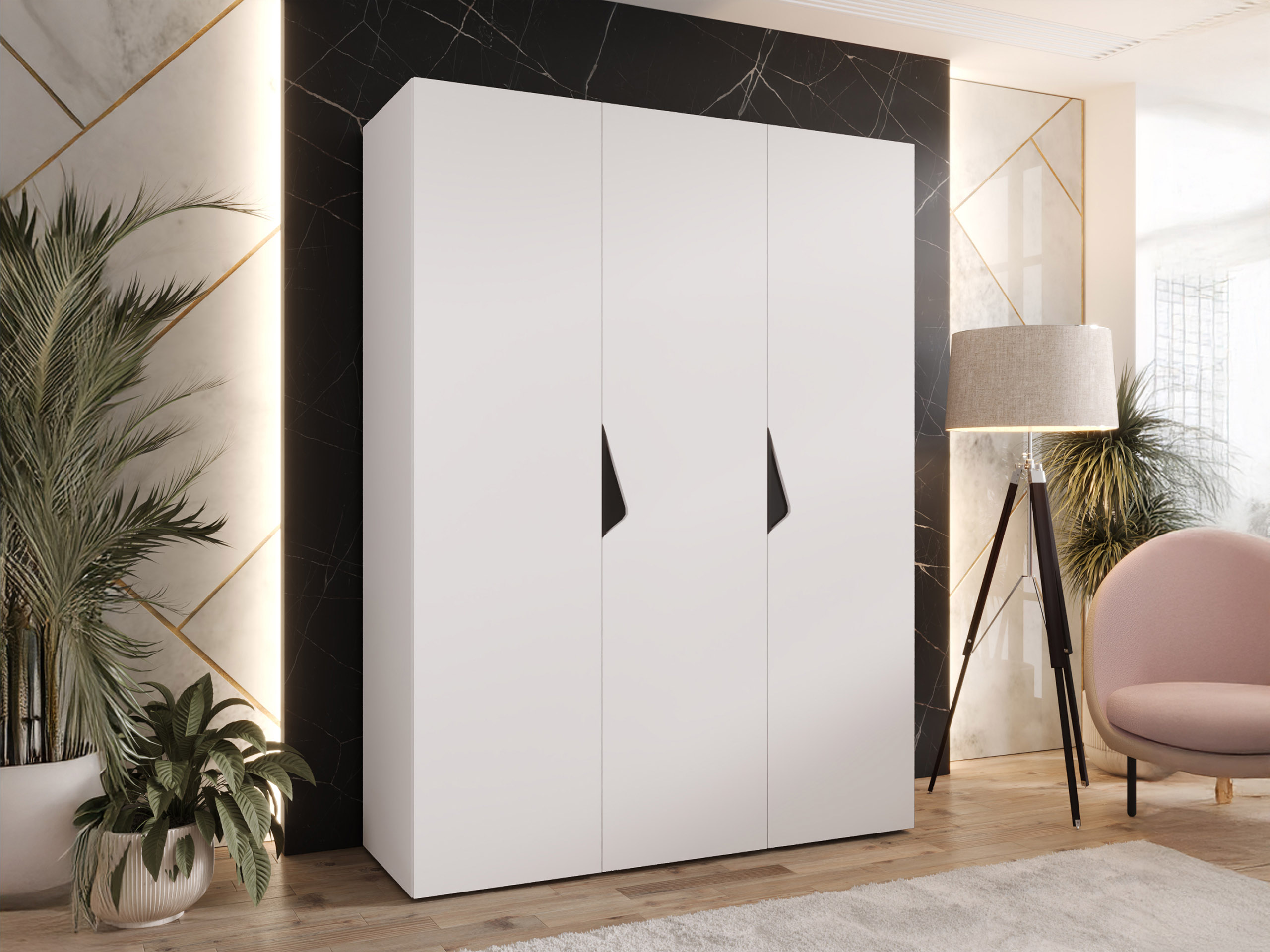 Kleiderschrank Hartford 619 (Weiss)