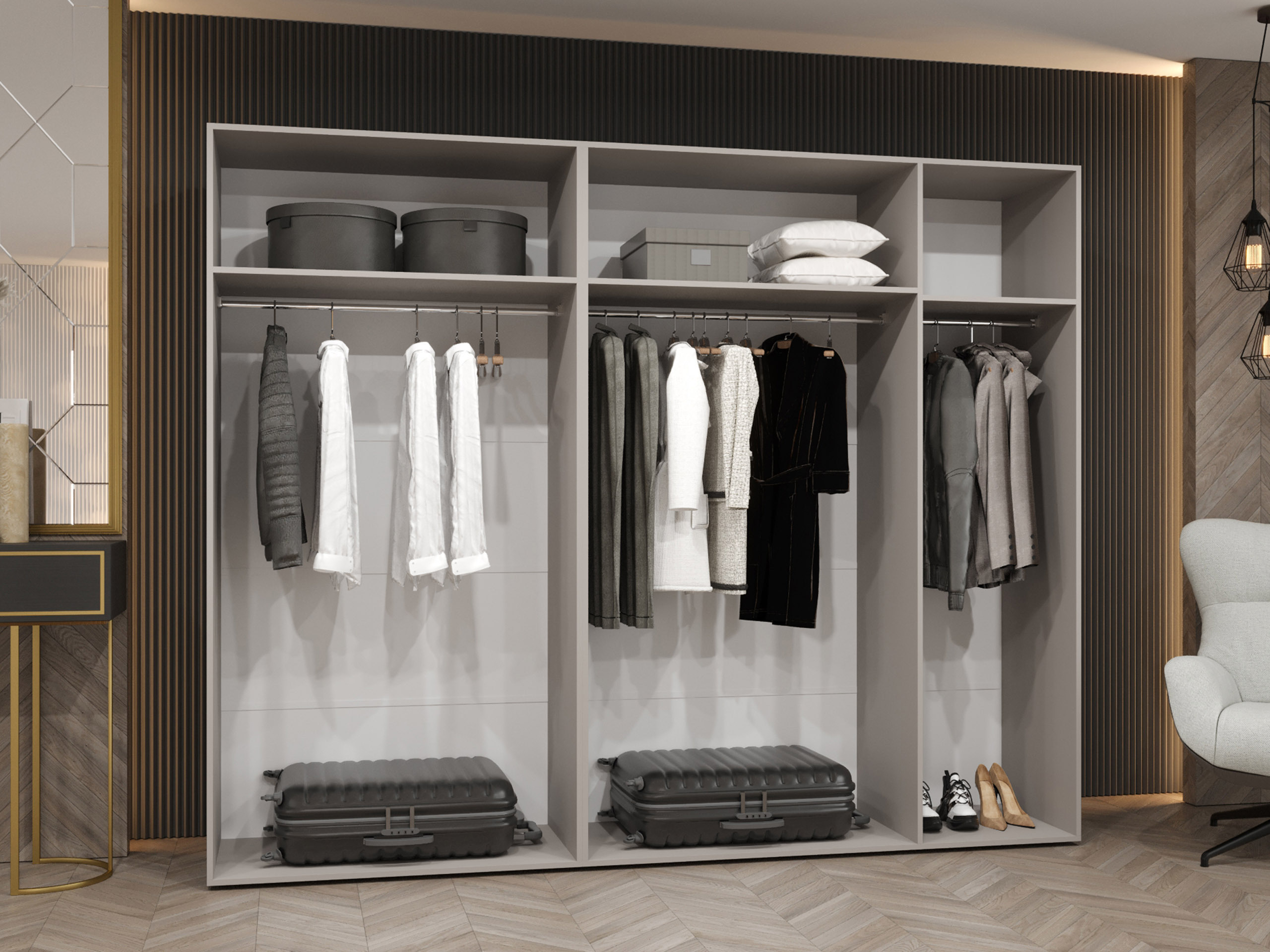 Kleiderschrank Hartford 621 (Kaschmir)