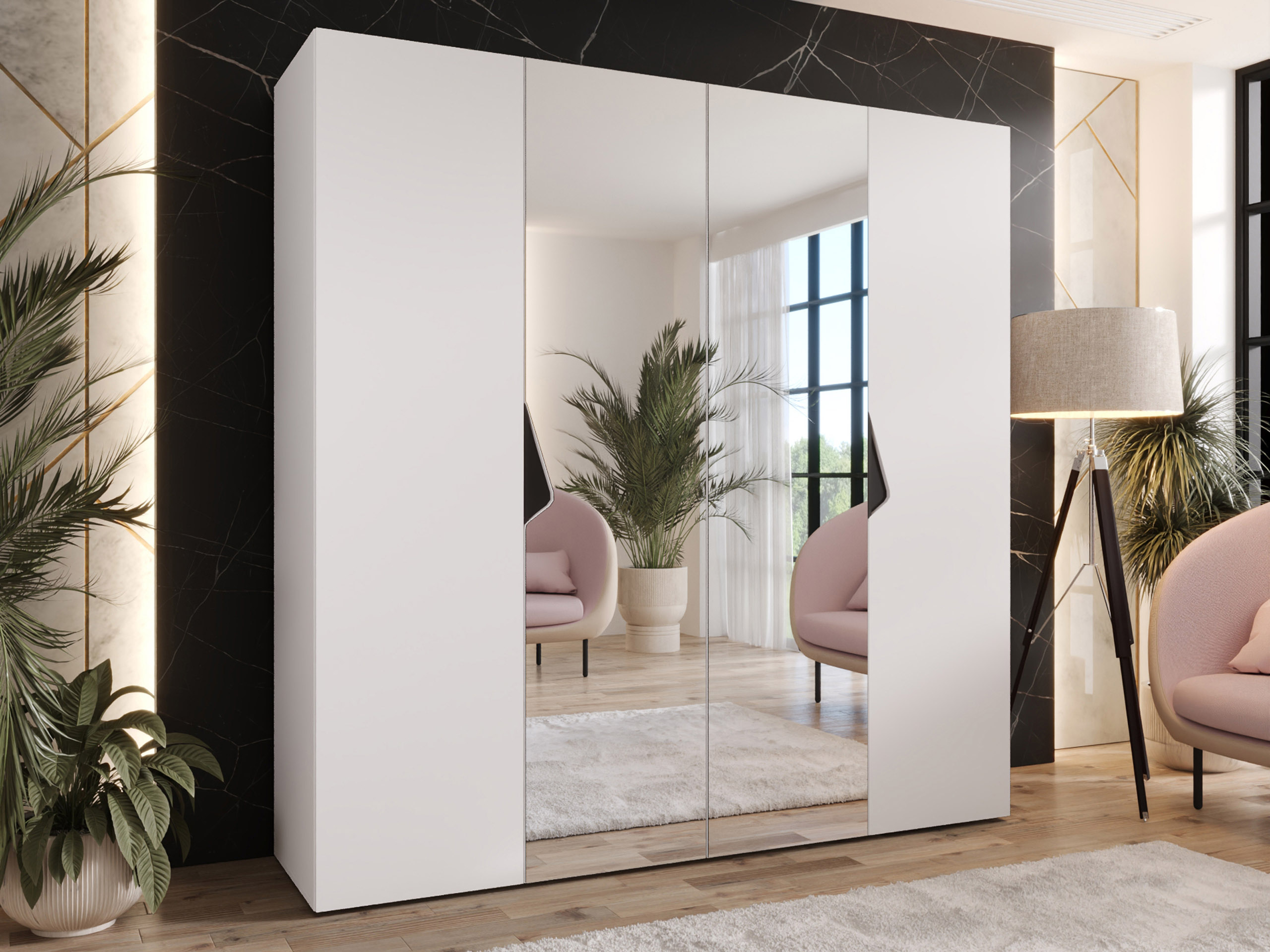 Kleiderschrank Hartford 625 (Weiss)