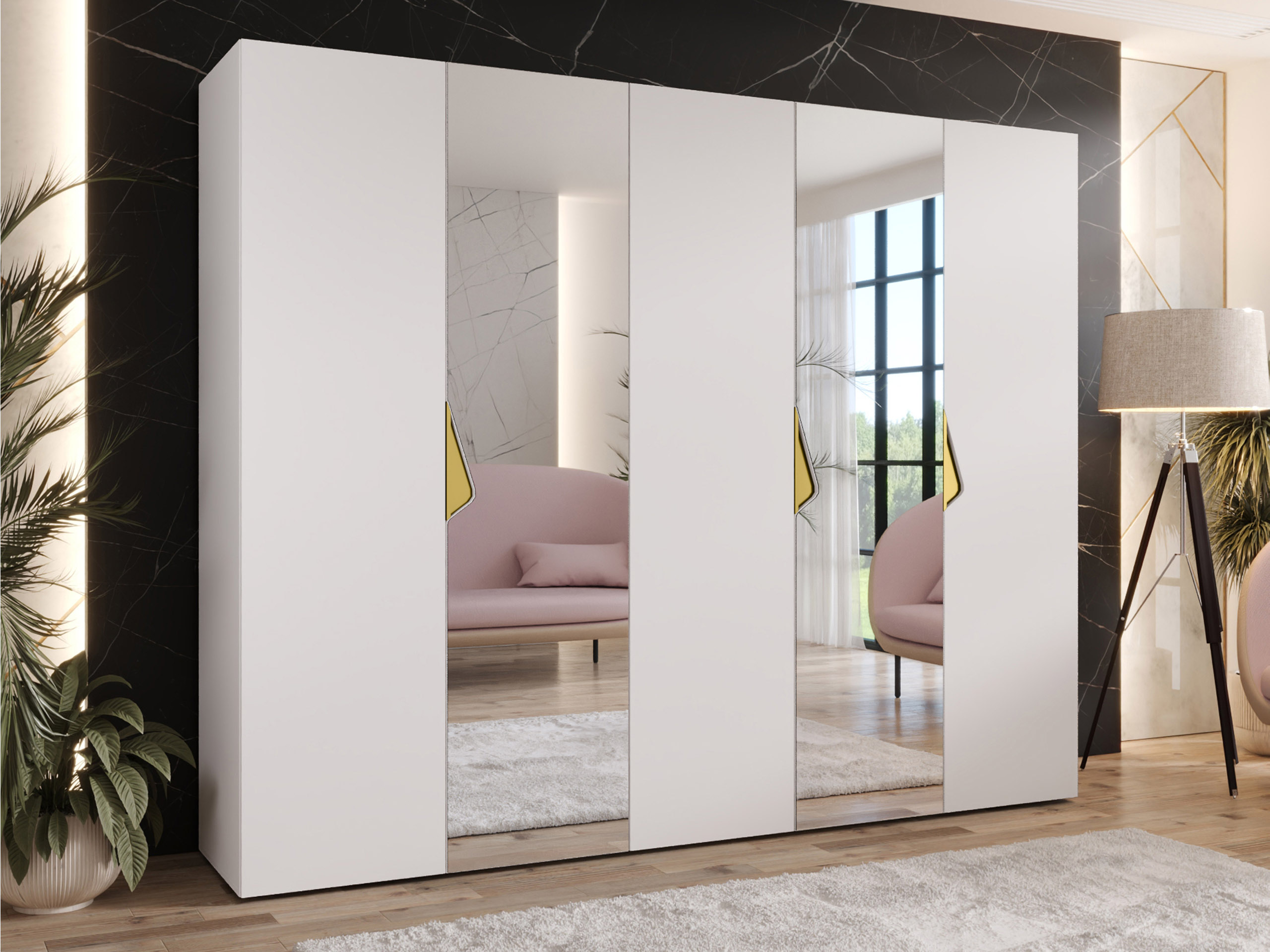 Kleiderschrank Hartford 626 (Weiss)