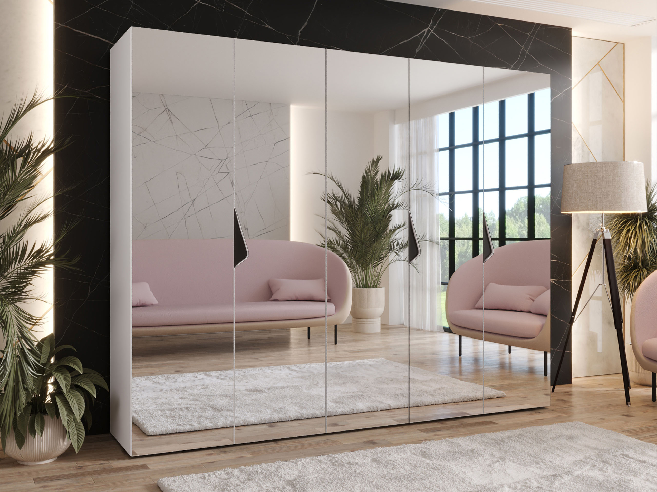 Kleiderschrank Hartford 631 (Weiss)