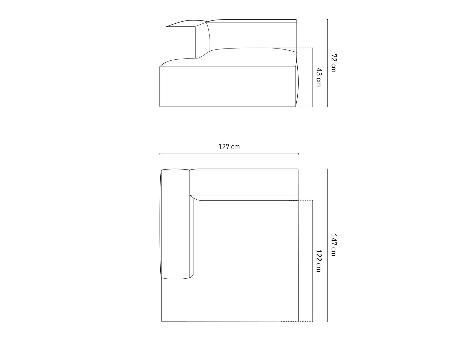Modulare Sitzgruppe Sonsore 104 (Monet Graphite)