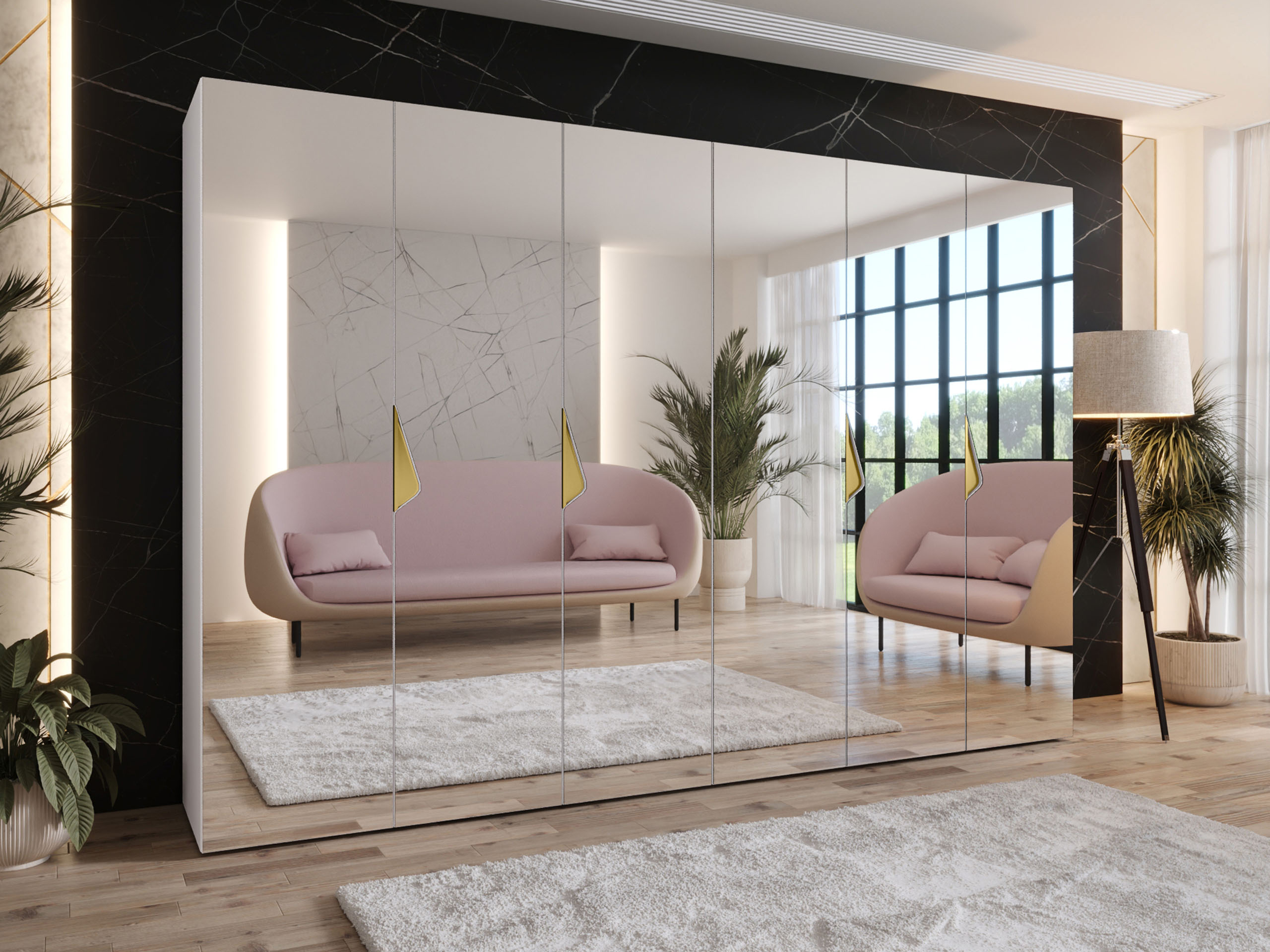 Kleiderschrank Hartford 632 (Weiss)