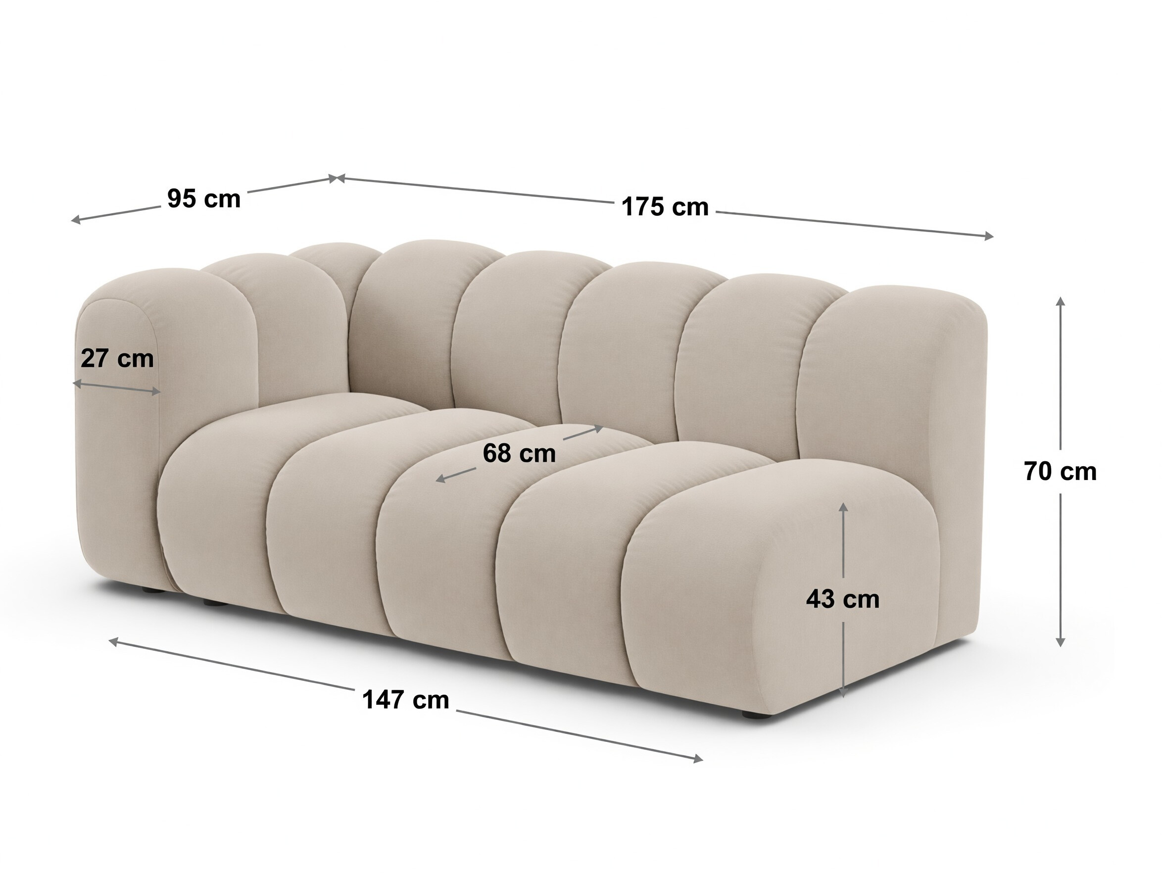 Modulares Sofa Cirleve 116 (Venus 2930)