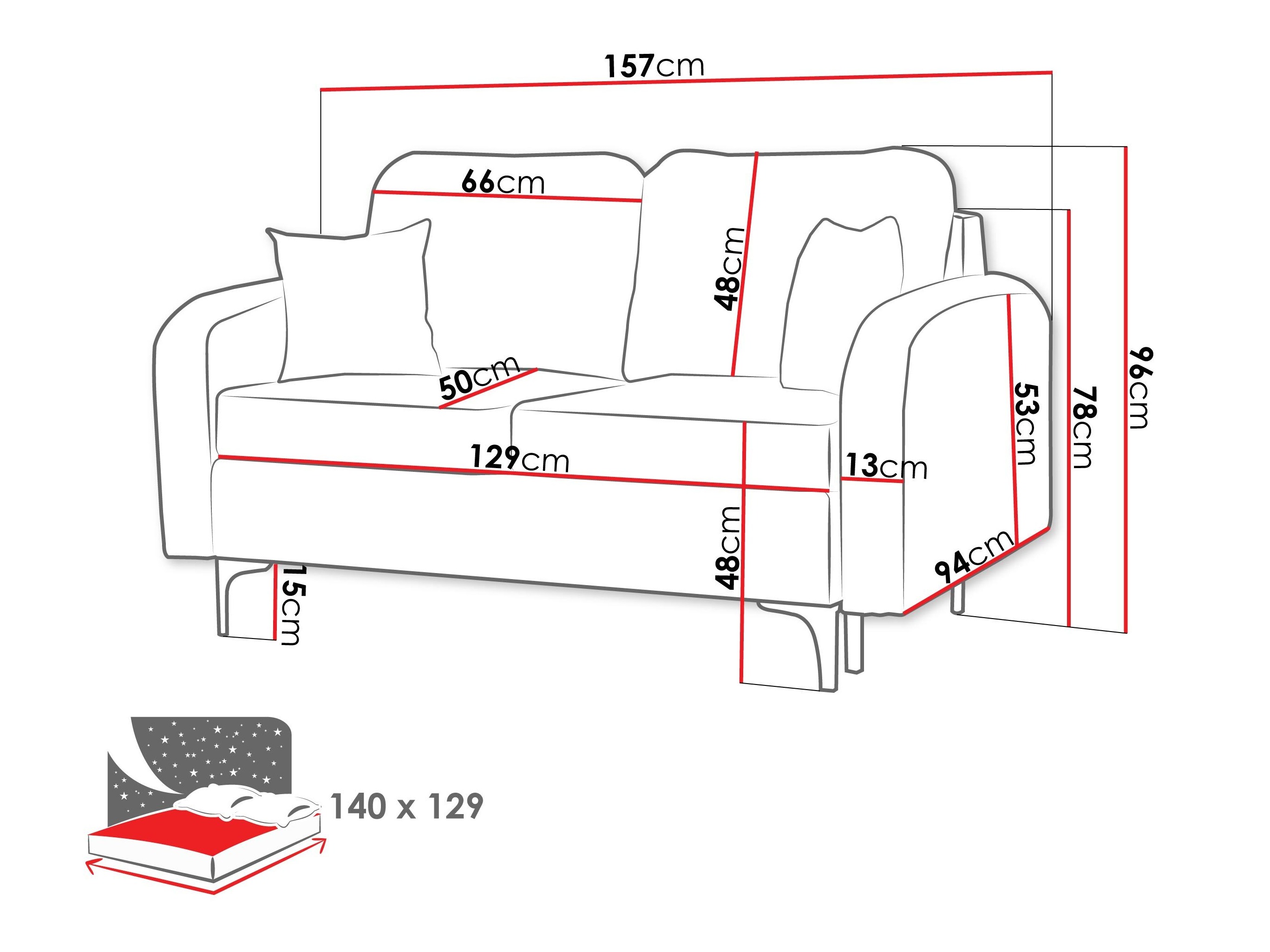 Schlafsofa Torlua 101 (Manila 02)