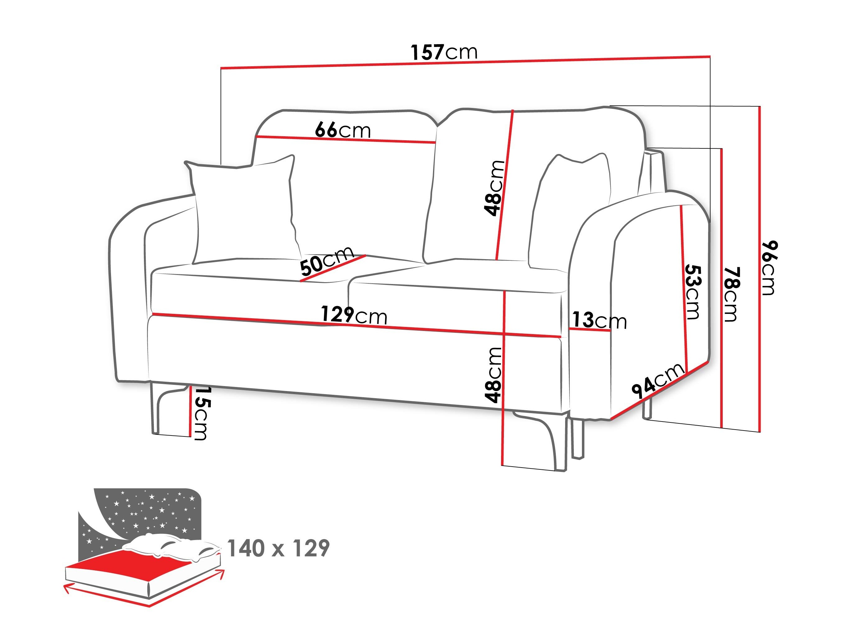 Schlafsofa Torlua 101 (Manila 16)