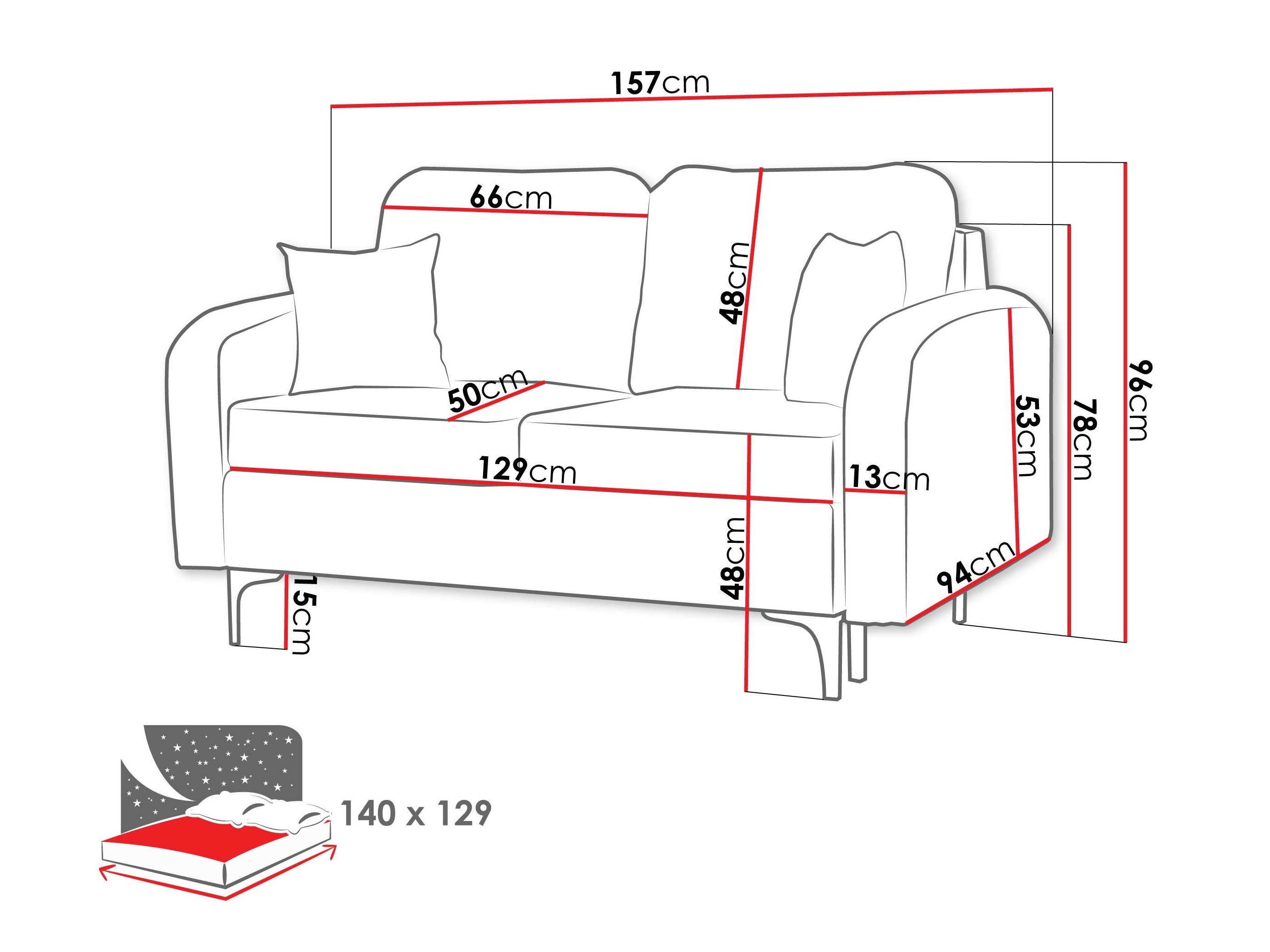 Schlafsofa Torlua 101 (Manila 25)