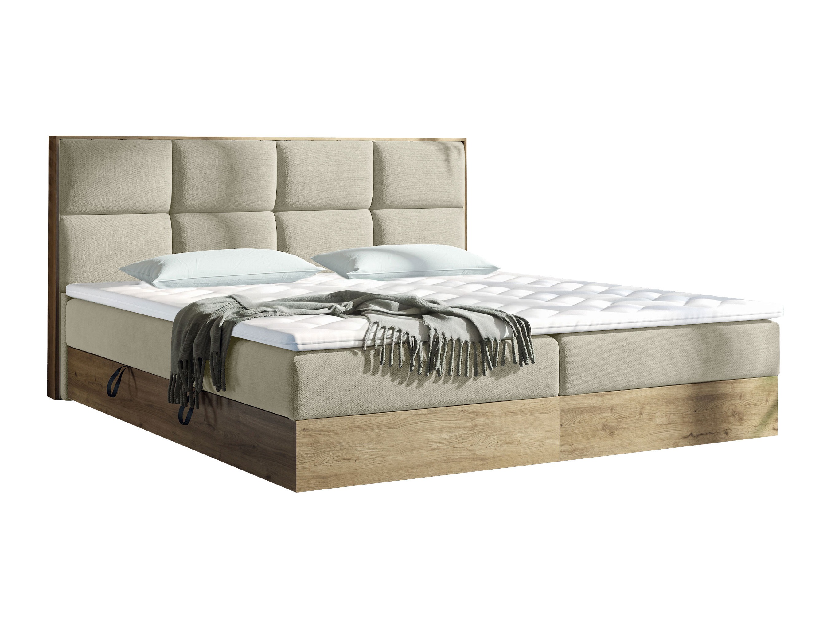 Boxspringbett ComfiDream Miraena (Goldene Eichenholzoptik + Soro 21)