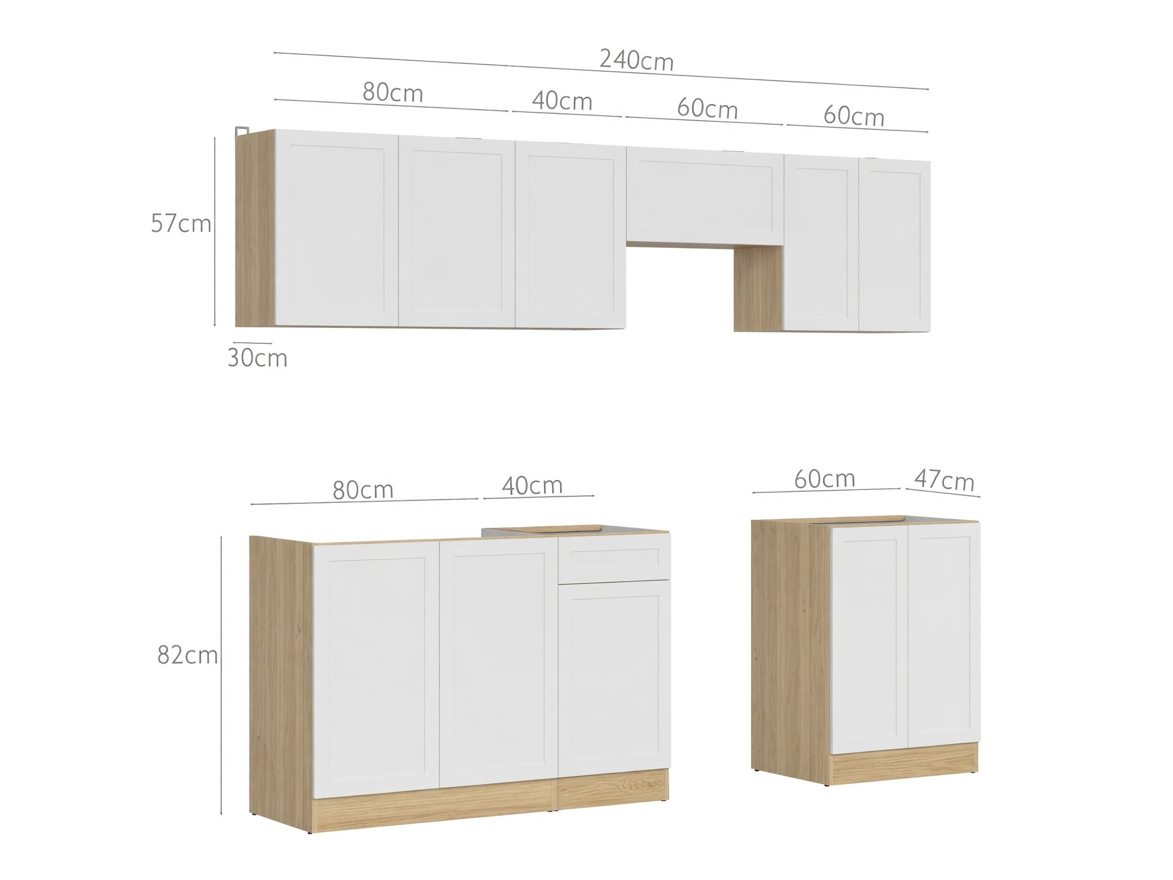 Modulares Küchenset Boston 751