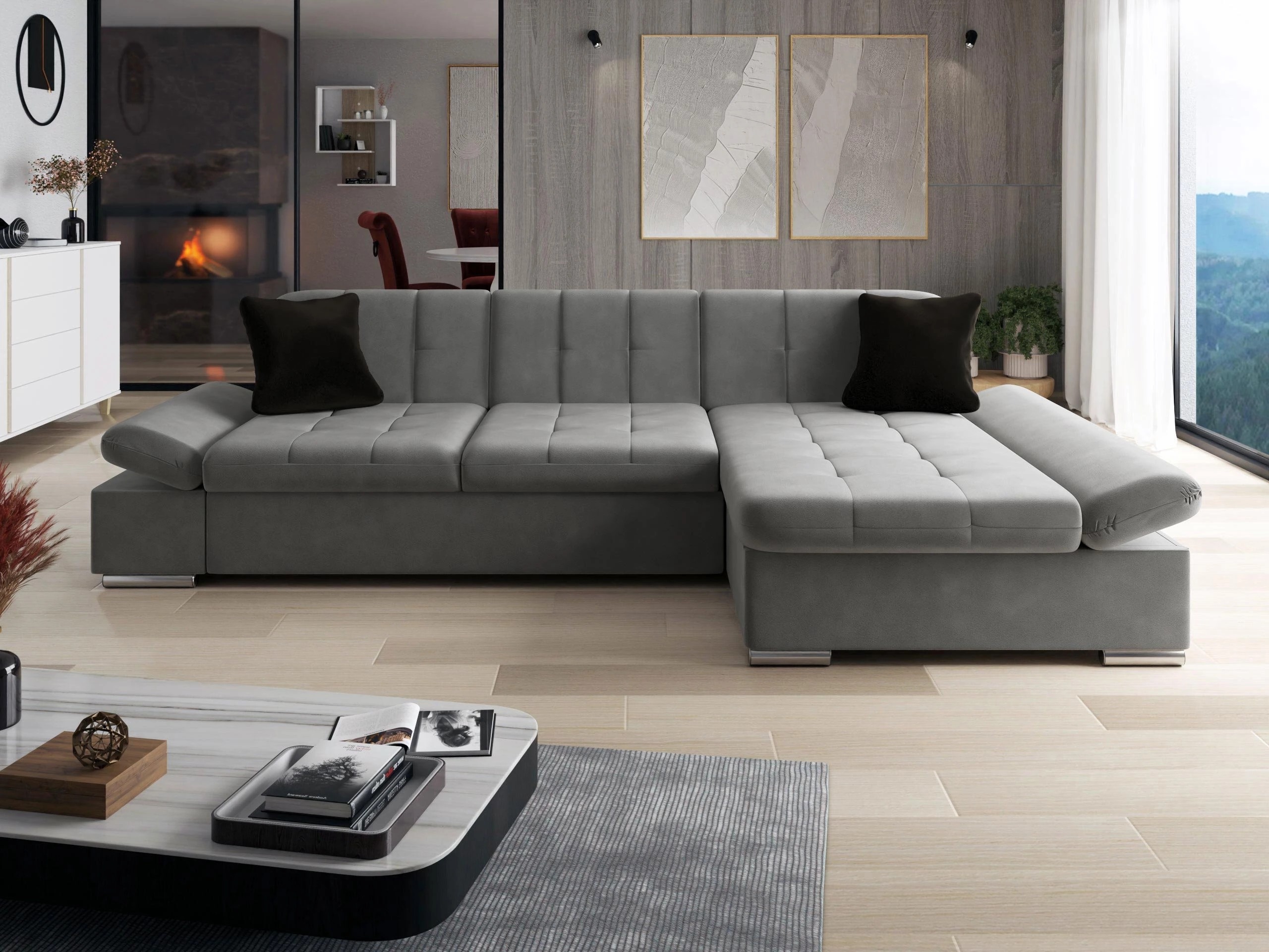 Ecksofa Comfivo Sanitas I (Magic Velvet 2217 + Magic Velvet 2219)