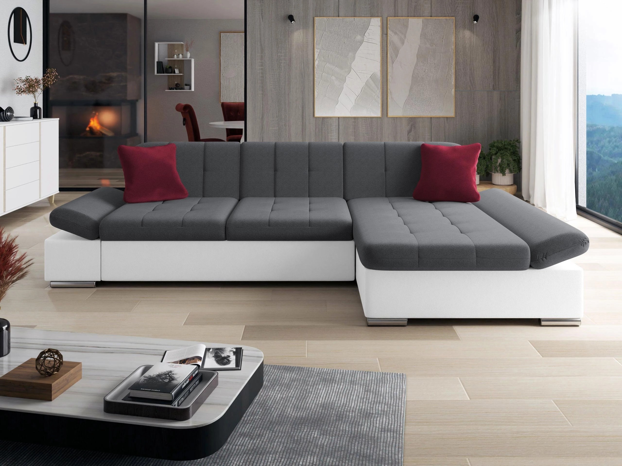 Ecksofa Comfivo Sanitas I (Soft 017 + Kronos 22 + Kronos 02)