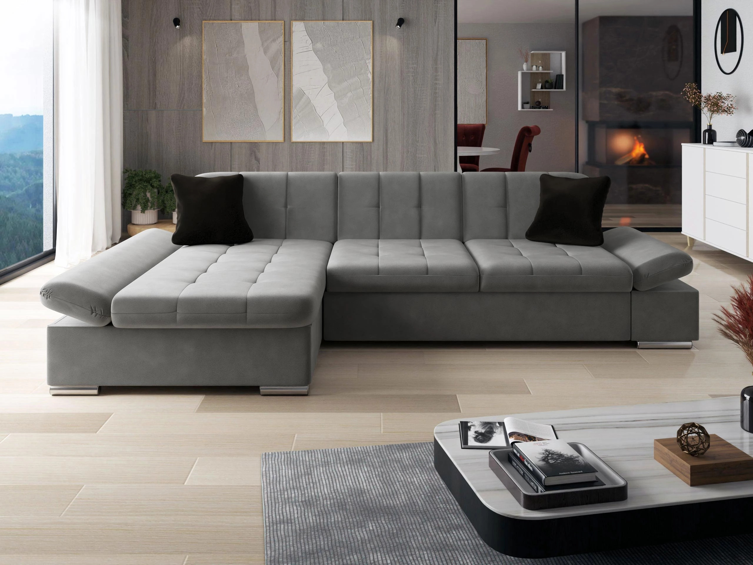 Ecksofa Comfivo Serenitas (Magic Velvet 2217 + Magic Velvet 2219)