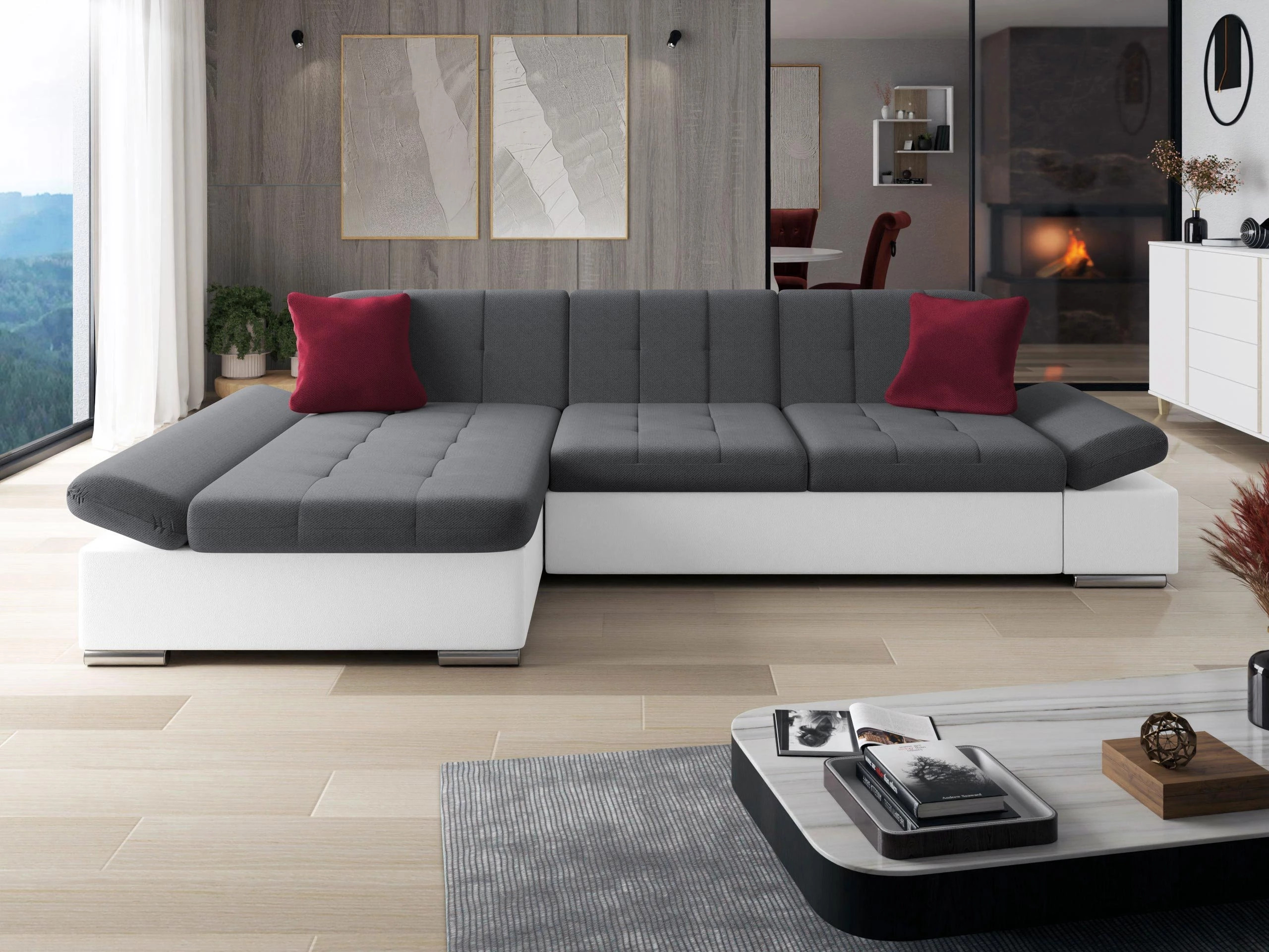 Ecksofa Comfivo Serenitas (Soft 017 + Kronos 22 + Kronos 02)