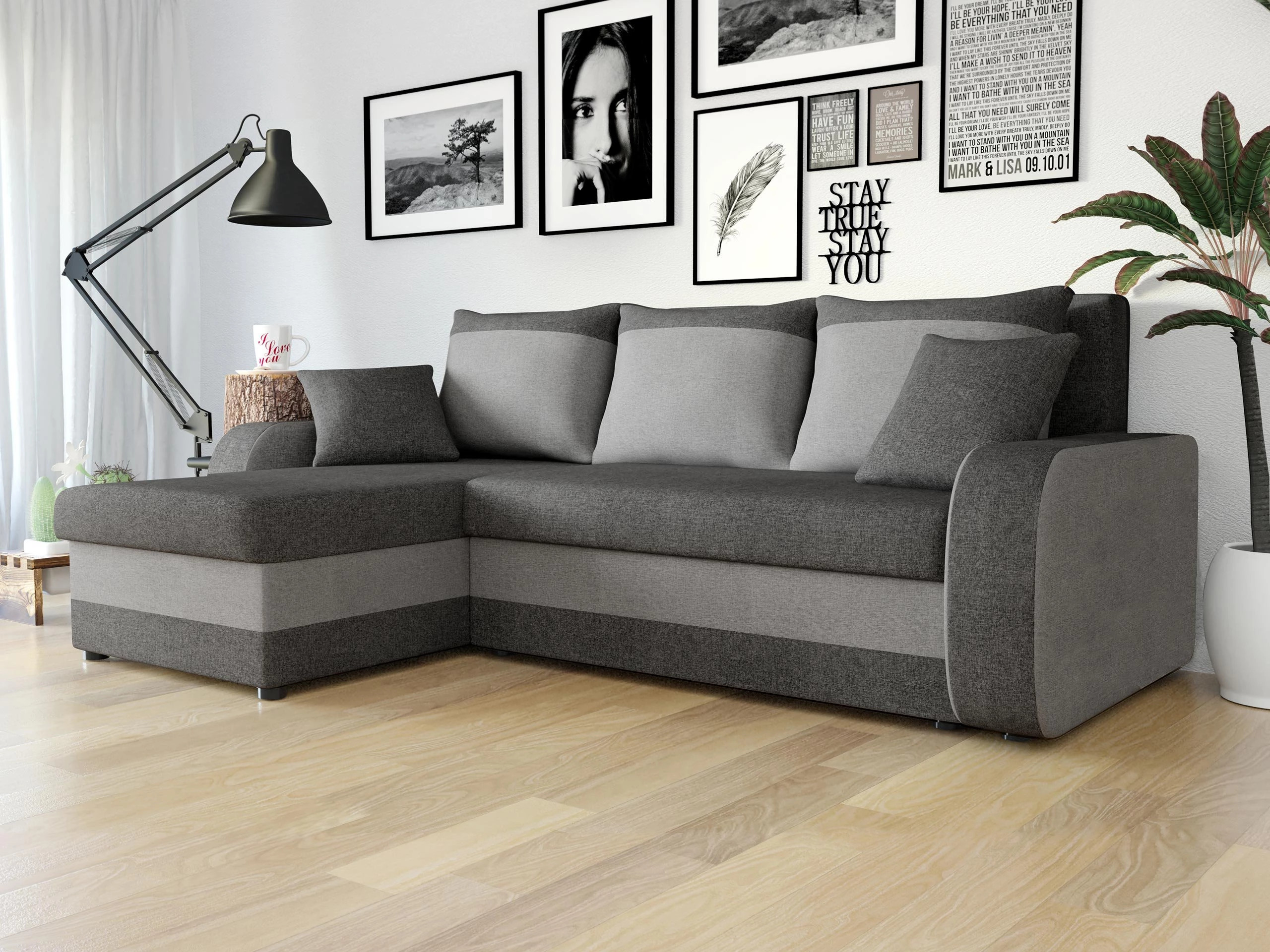 Ecksofa Comfivo Melissa (Lux 06 + Lux 05)