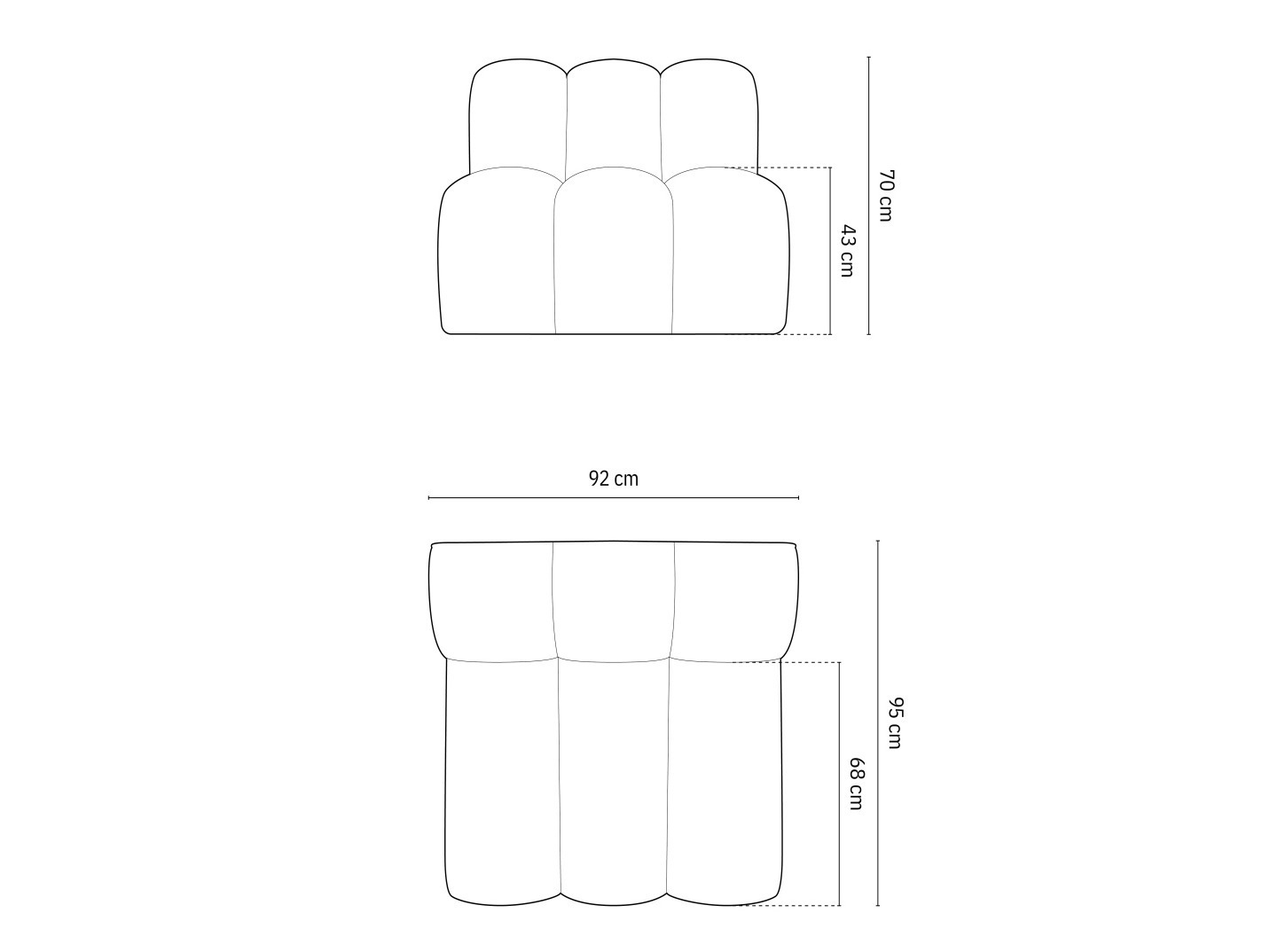 Modularer Sessel Cirleve 108 (Eden 04)