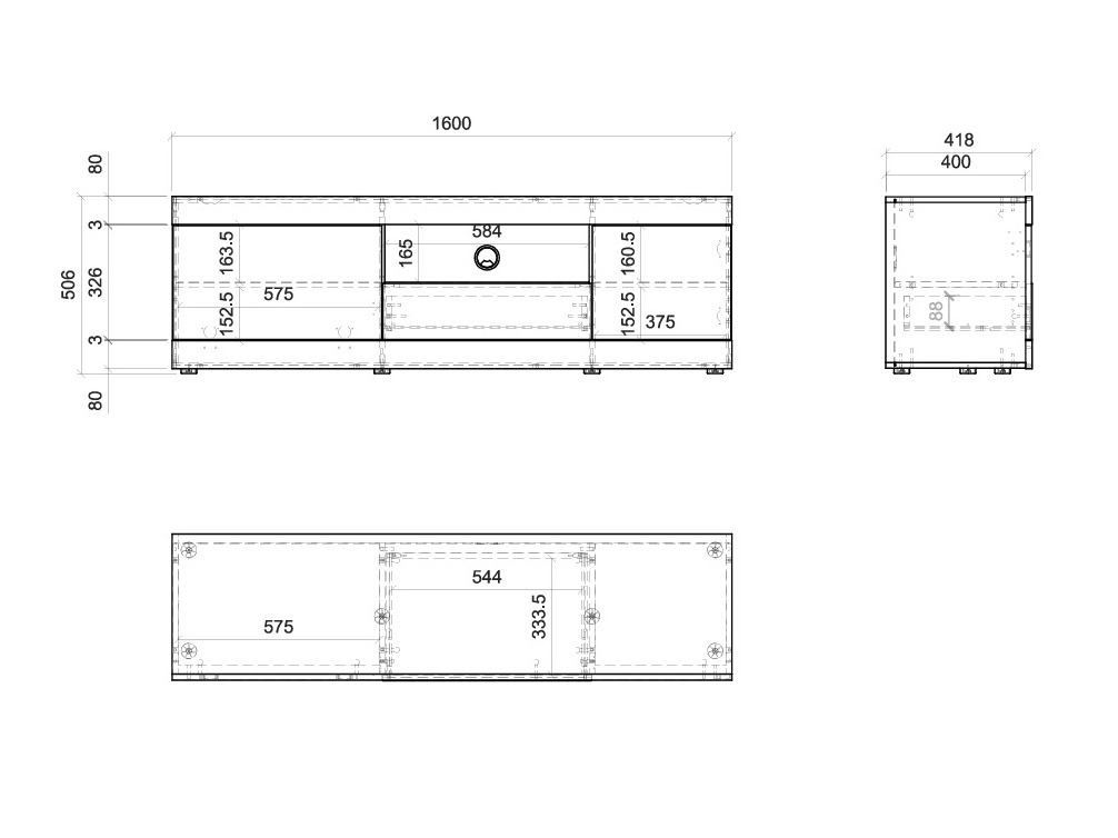 TV-Möbel Orlcali 100