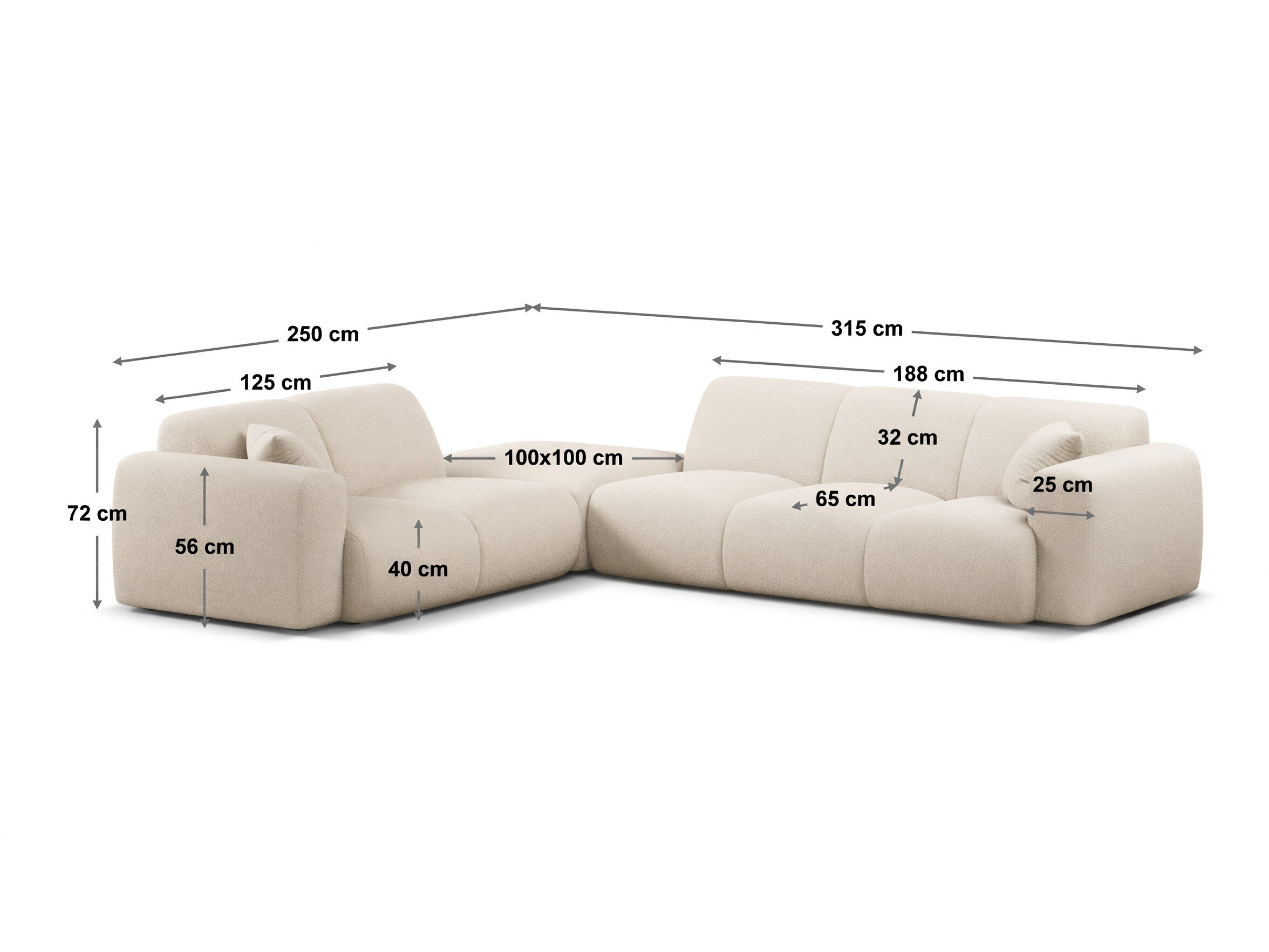 Ecksofa Romtoru 107 (Baloo 2073)