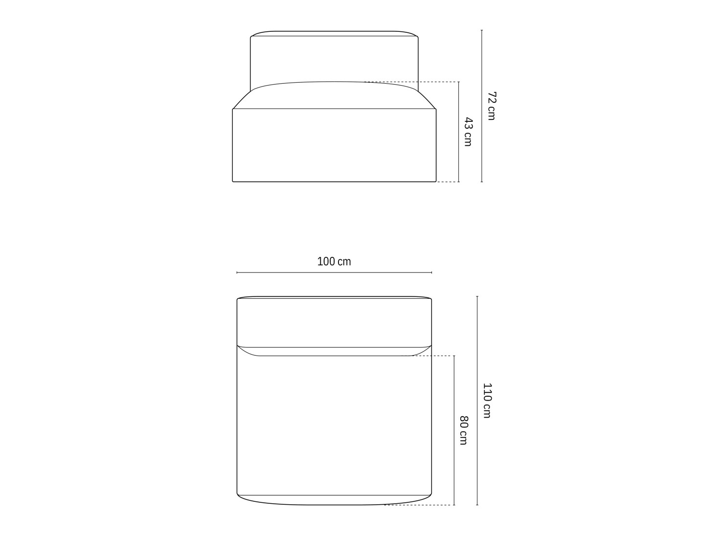 Modularer Sessel Sonsore 109 (Paris Khaki)