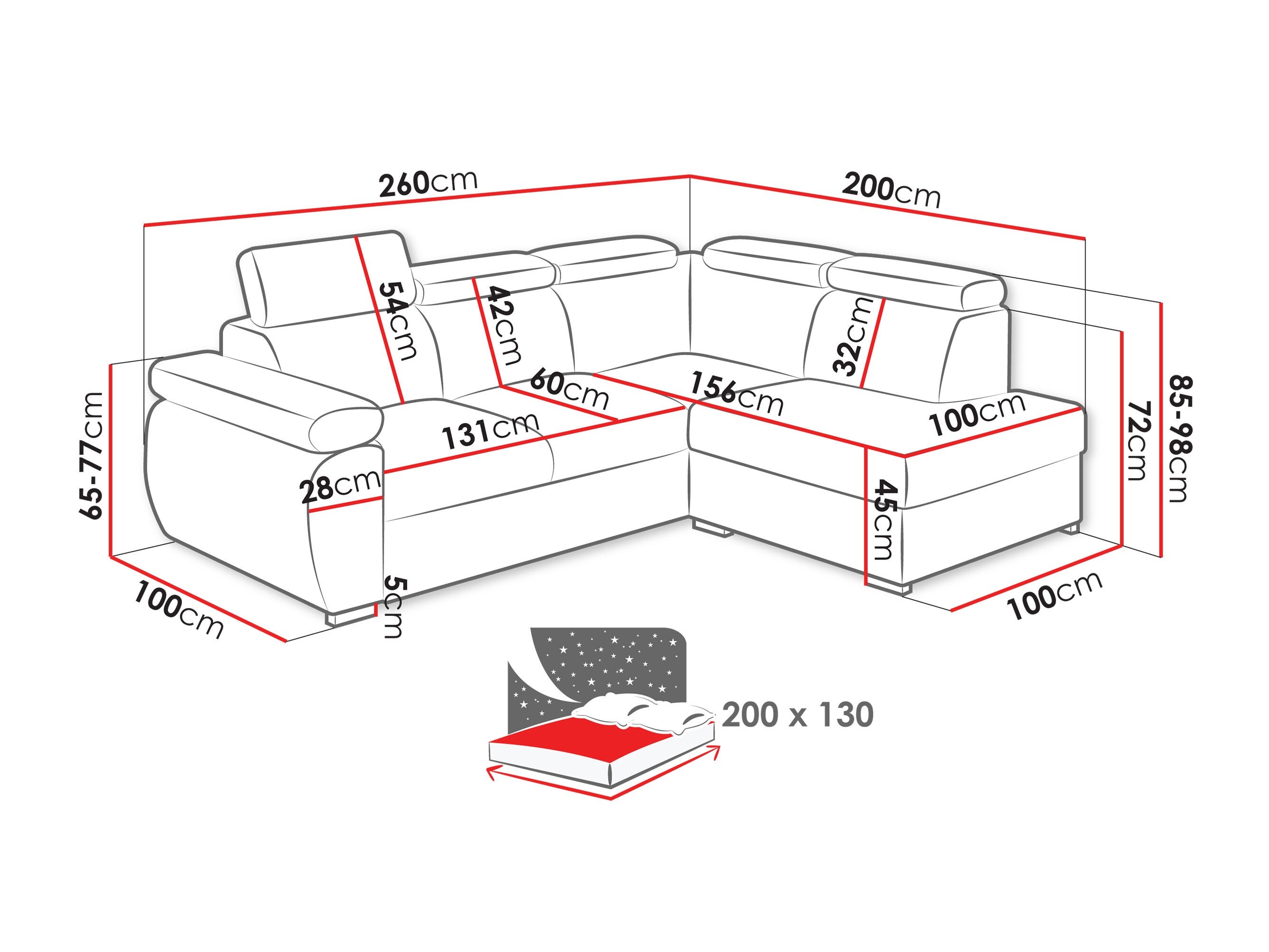 Ecksofa Columbus 161 (Kronos 09)