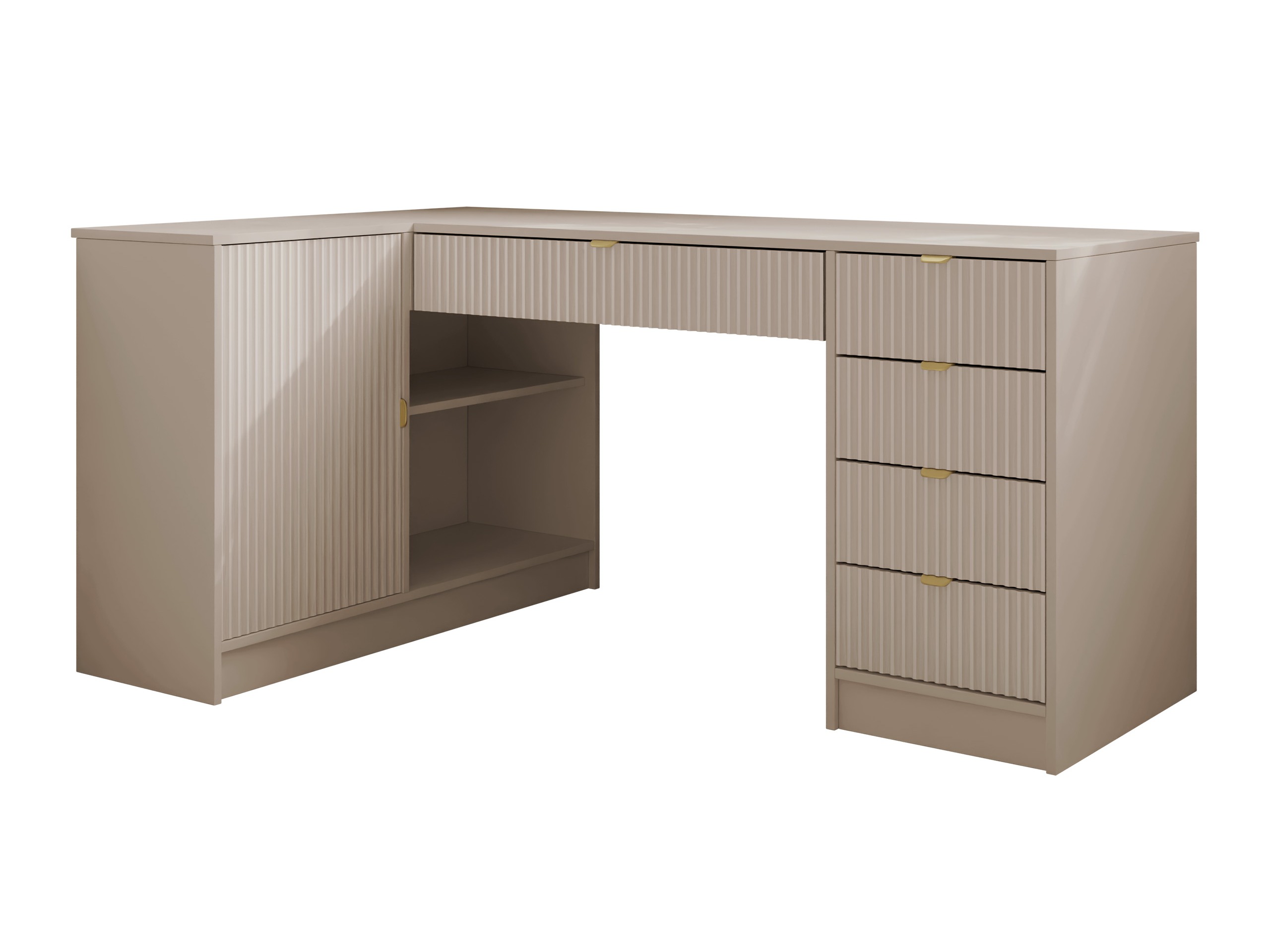 Eckschreibtisch Comfivo Papilio II (Beige)