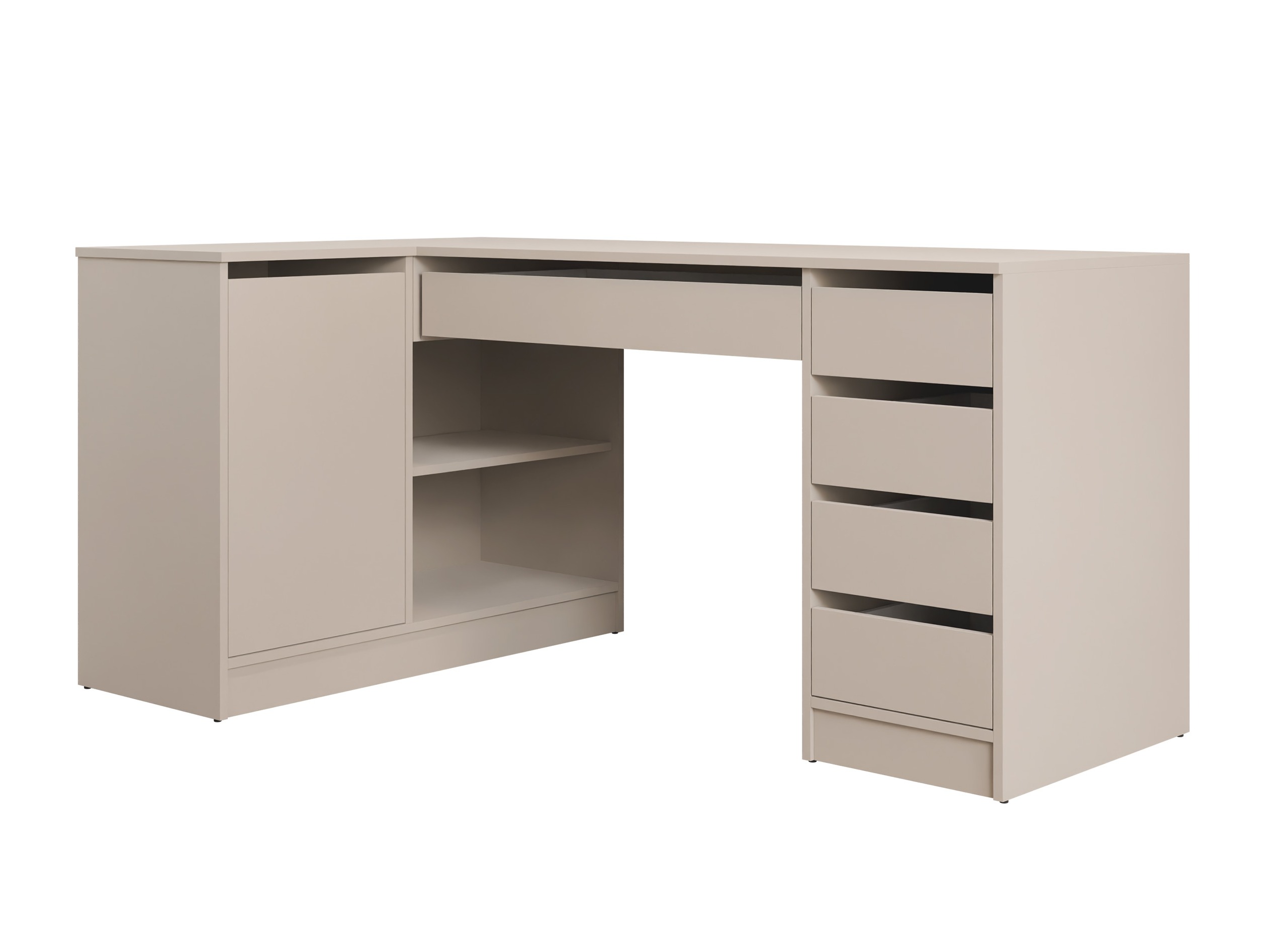 Eckschreibtisch Comfivo Terros III (Beige)