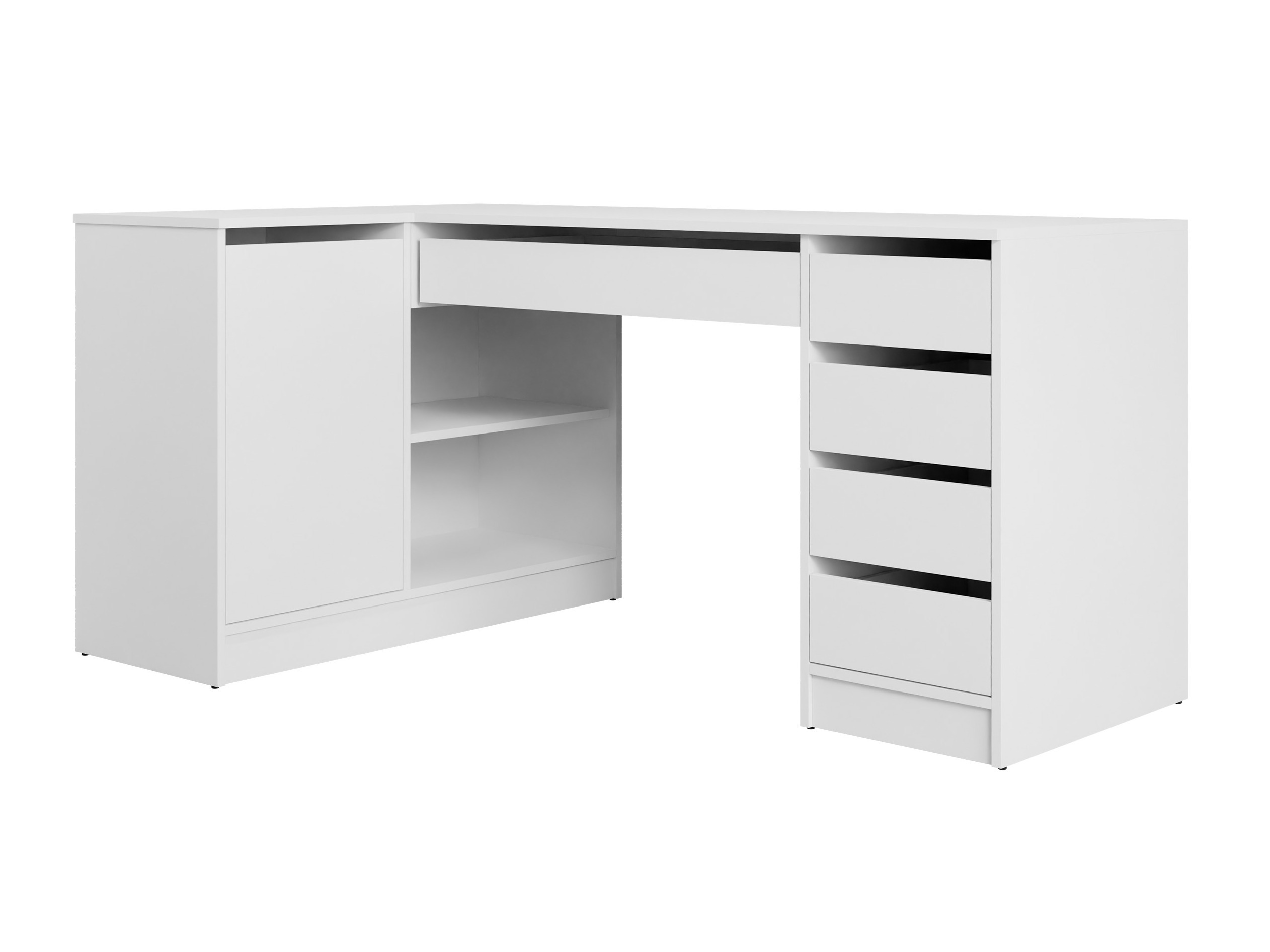 Eckschreibtisch Comfivo Terros III (Weiss)