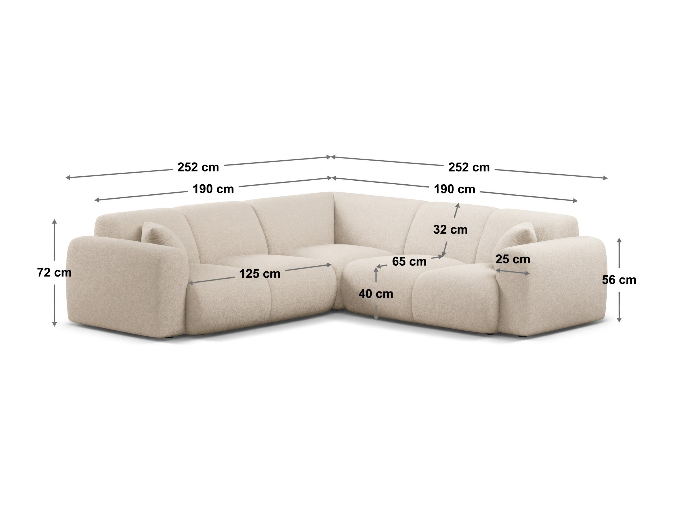 Ecksofa Romtoru 104 (Casino Lion)