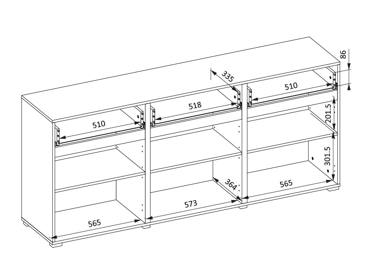 Kommoden SD2856 mit beschädigter verpackung