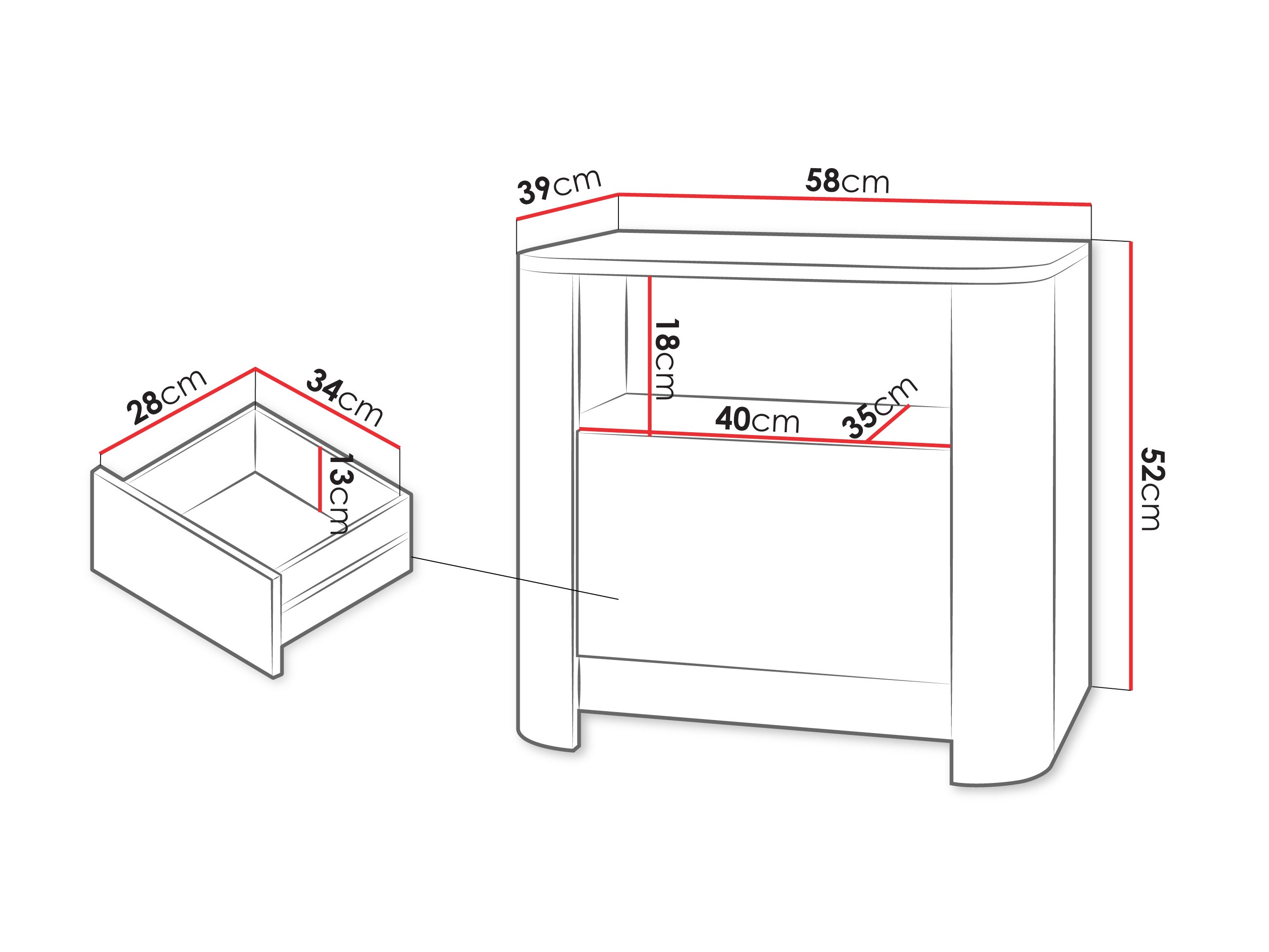 Nachttisch Somore 104