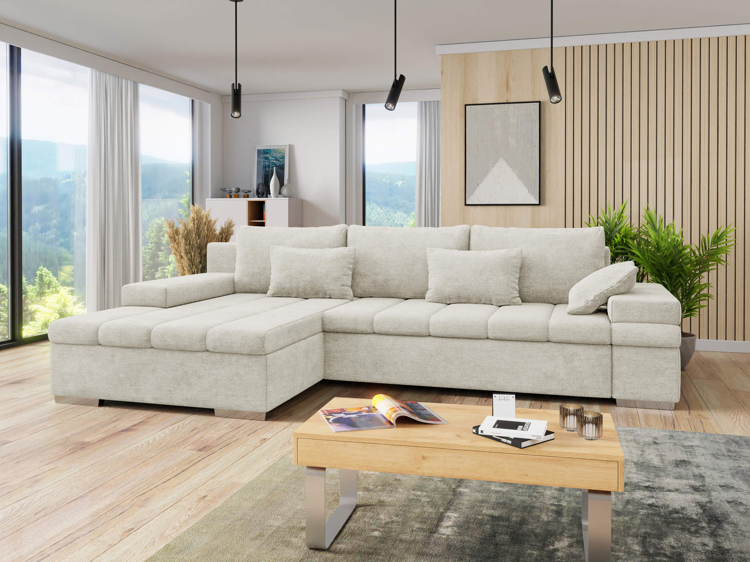 Ecksofa Comfivo Olivetum (Links)