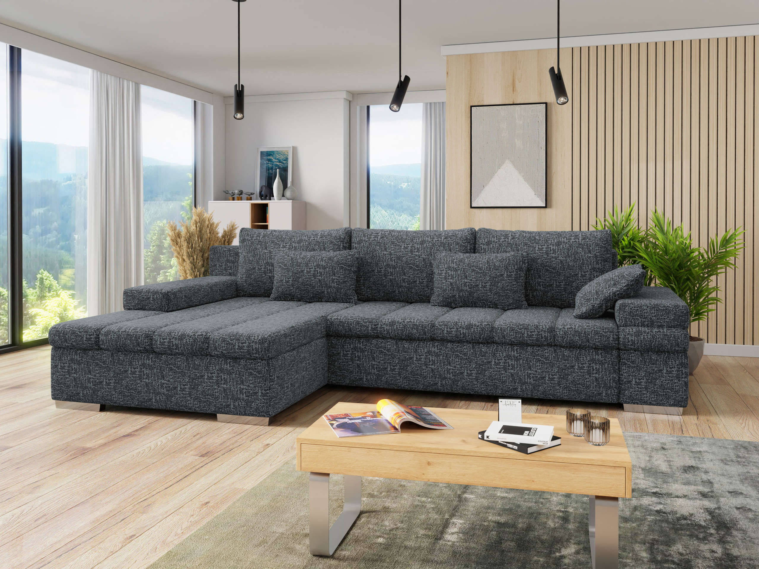 Ecksofa Comfivo Olivetum (Links)