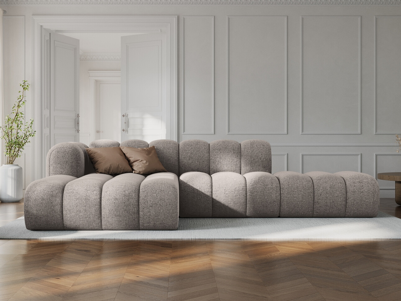 Modulares Ecksofa Cirleve 105 (Eden 04 Beige)