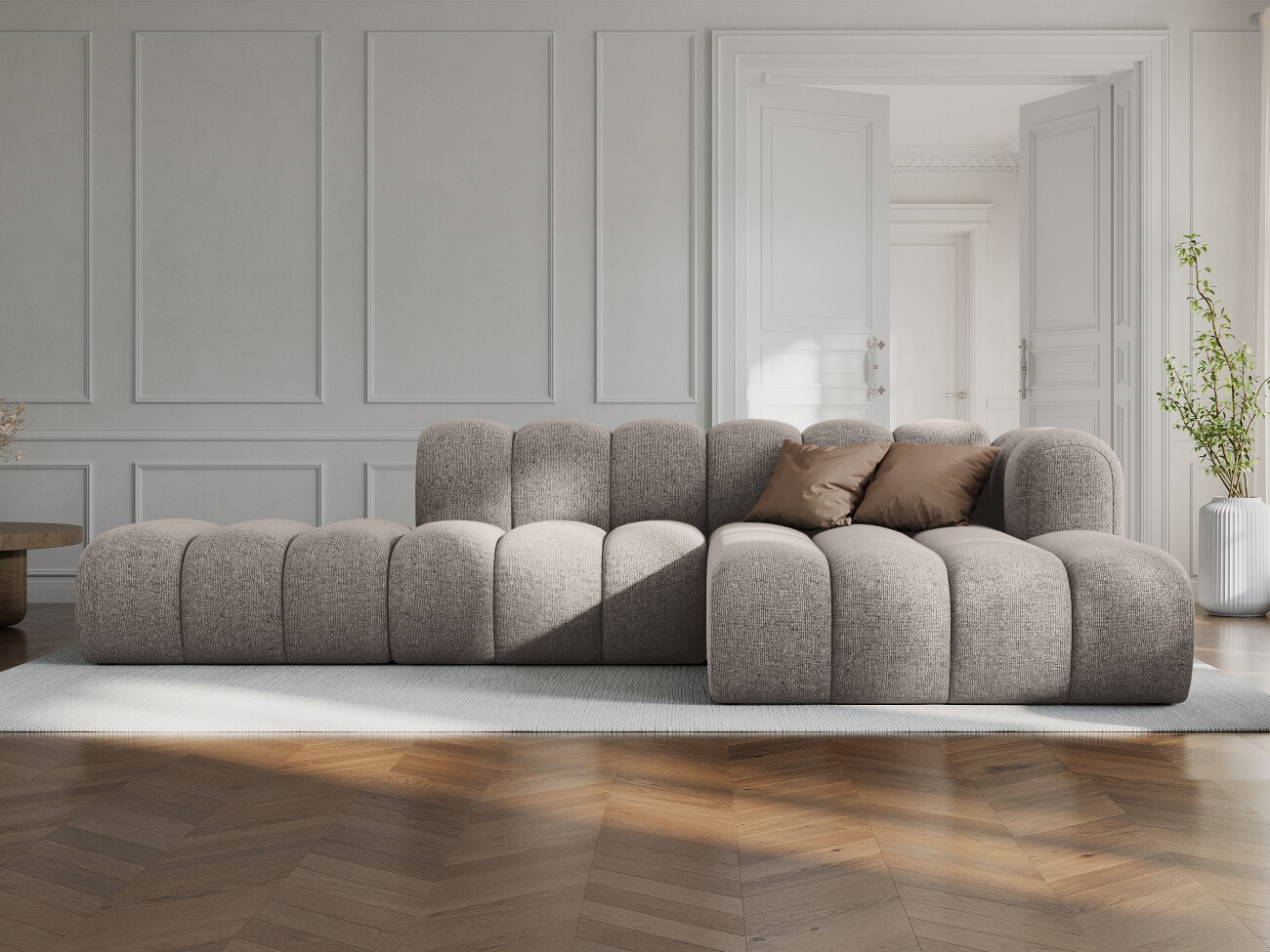 Modulares Ecksofa Cirleve 105 (Eden 04 Beige)