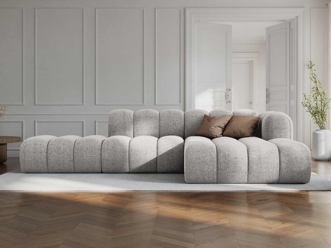 Modulares Ecksofa Cirleve 105 (Eden 16 Deep Blau)