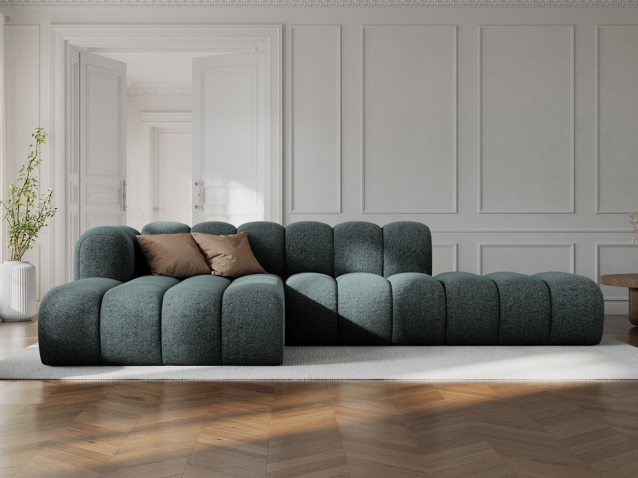 Modulares Ecksofa Cirleve 105 (Eden 18 Grau)