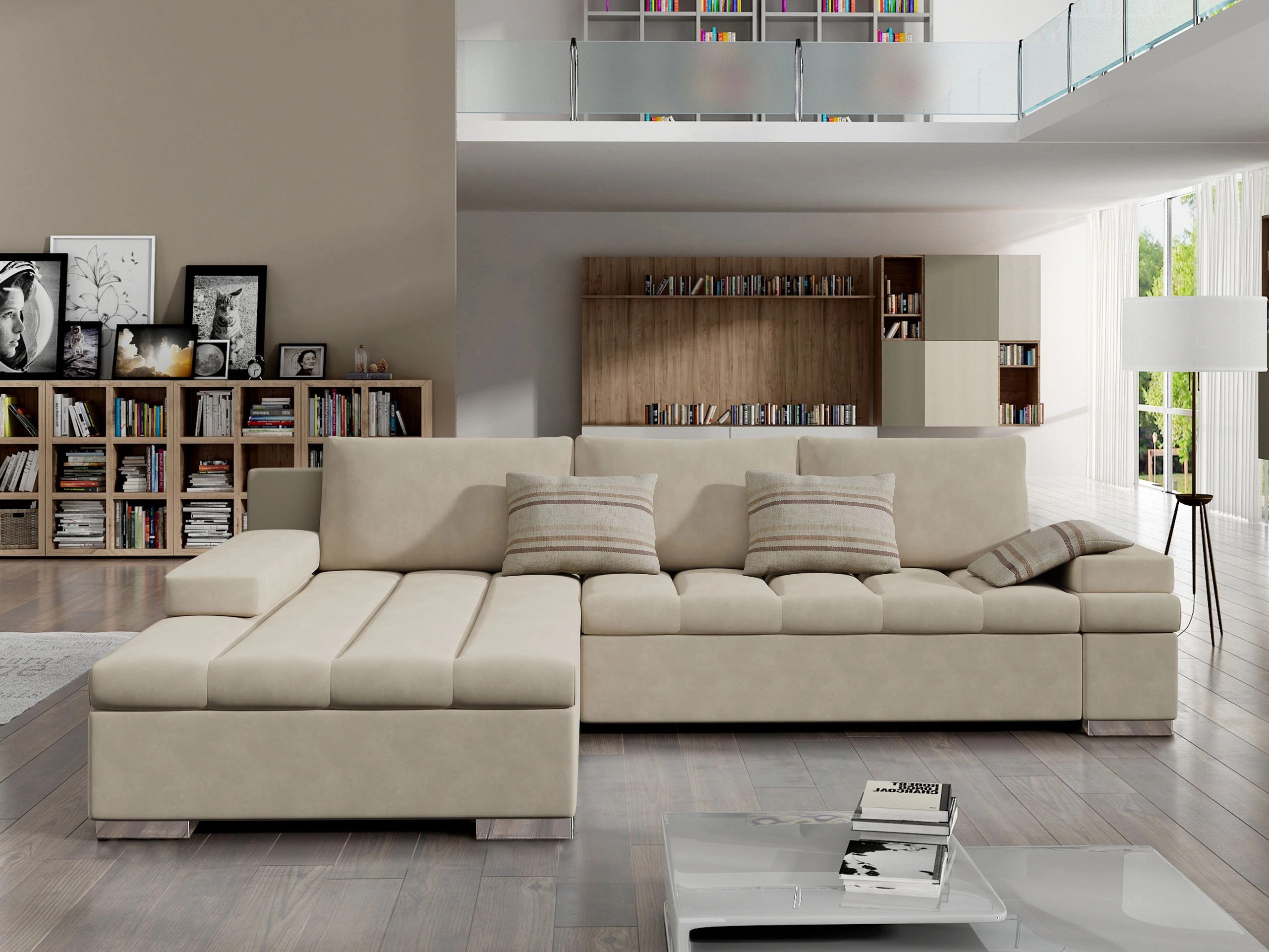 Ecksofa Comfivo Olivetum (Links)