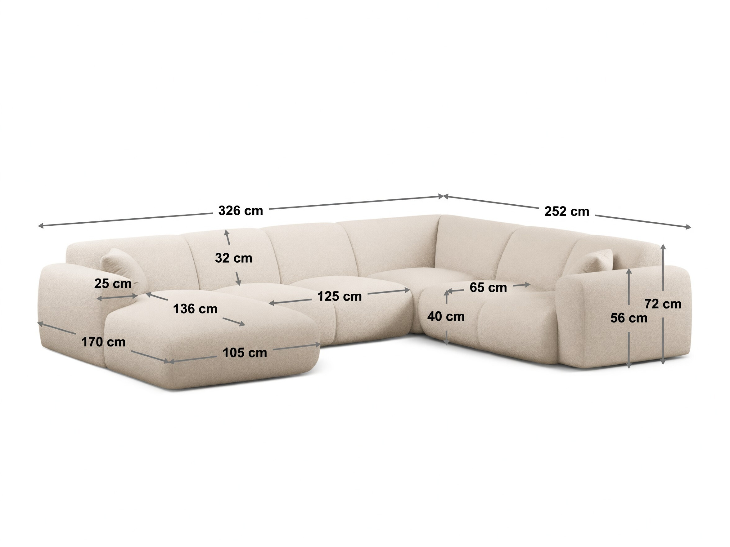 Ecksofa Romtoru 108 (Baloo 2082)