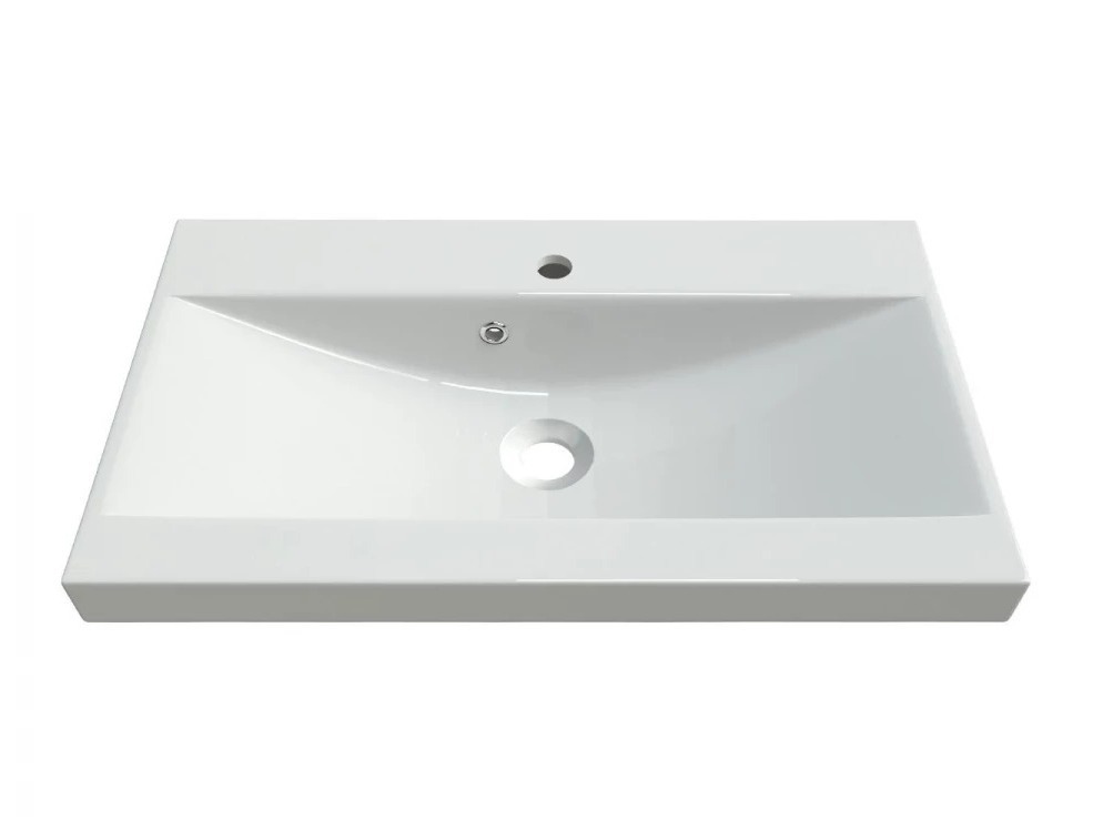 Badezimmer-Set Sarasota 108 (Matera grau + Kastanienholzoptik)
