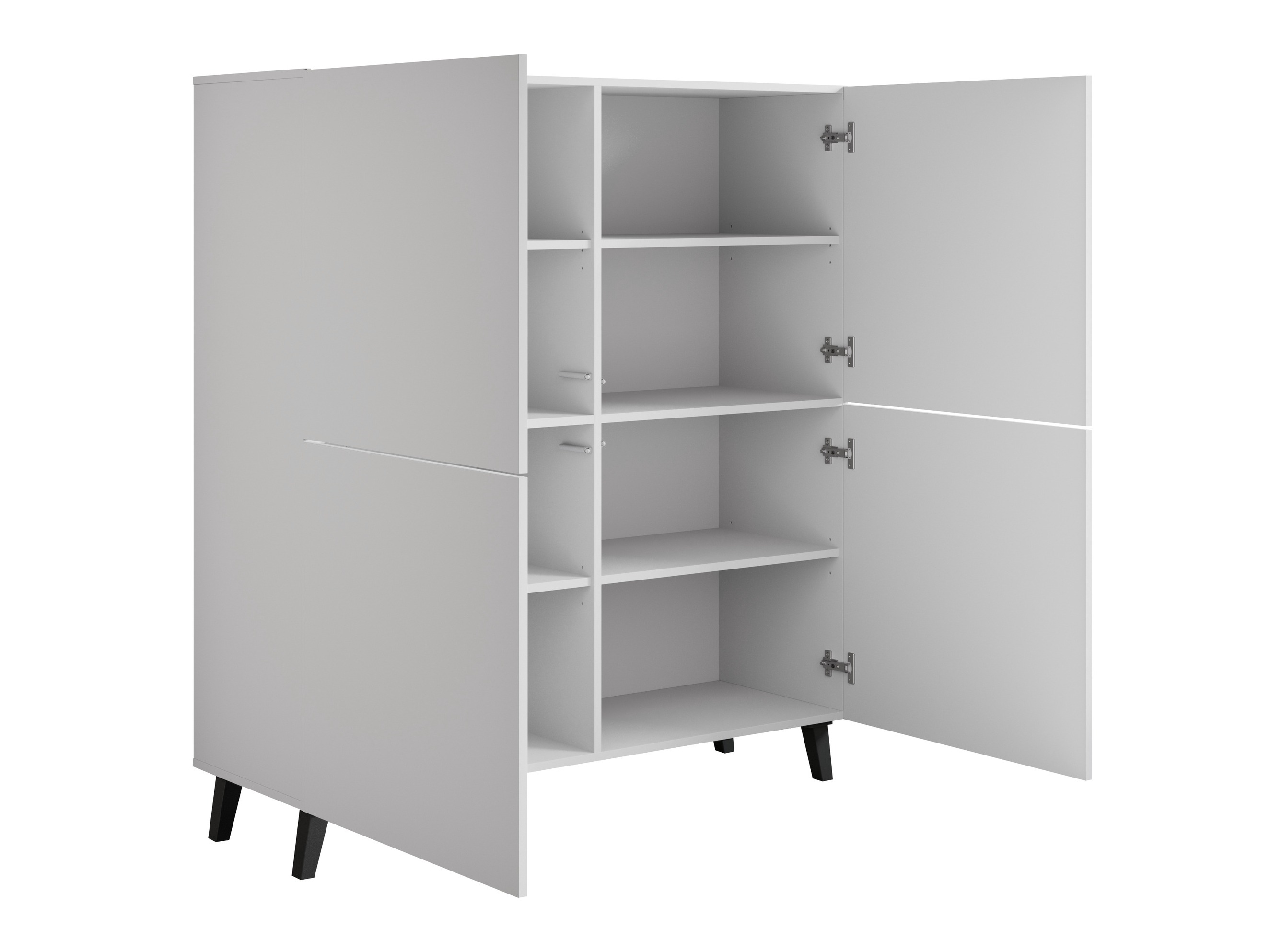 Sideboard Levtive 100 (Matera grau + Kastanienholzoptik)